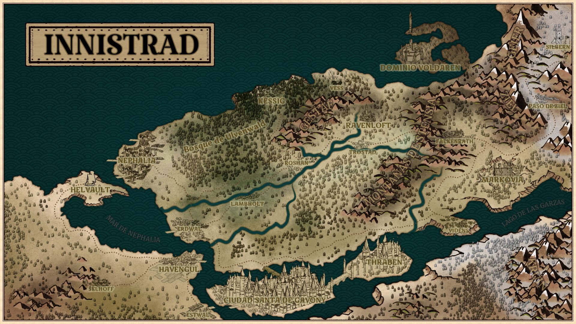 2nd map of my MtG based campaign. My take on the plain of Innistrad ...