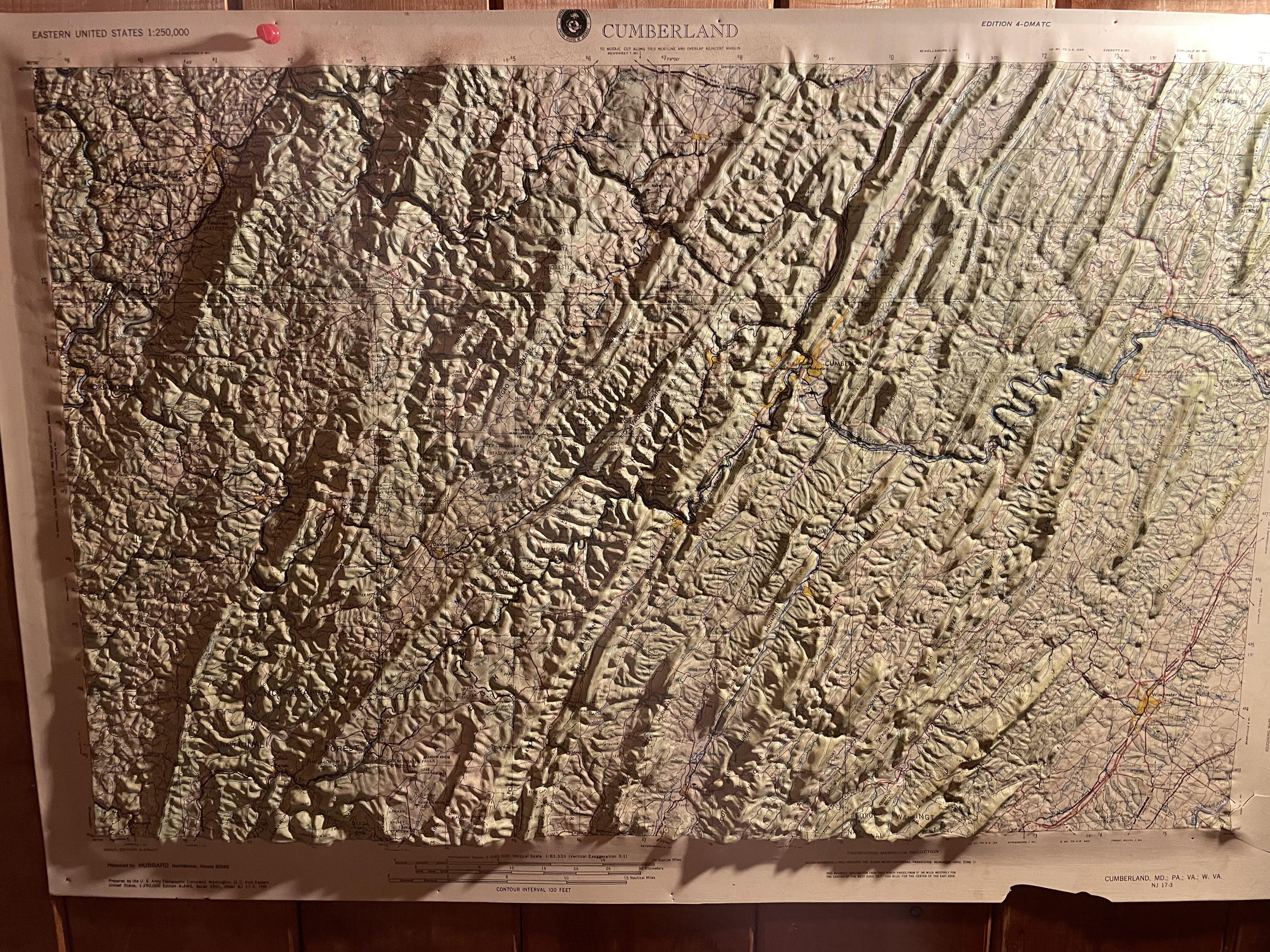 The Ridges Map 3 dimensional map, showing the ridges and rivers! | Scrolller