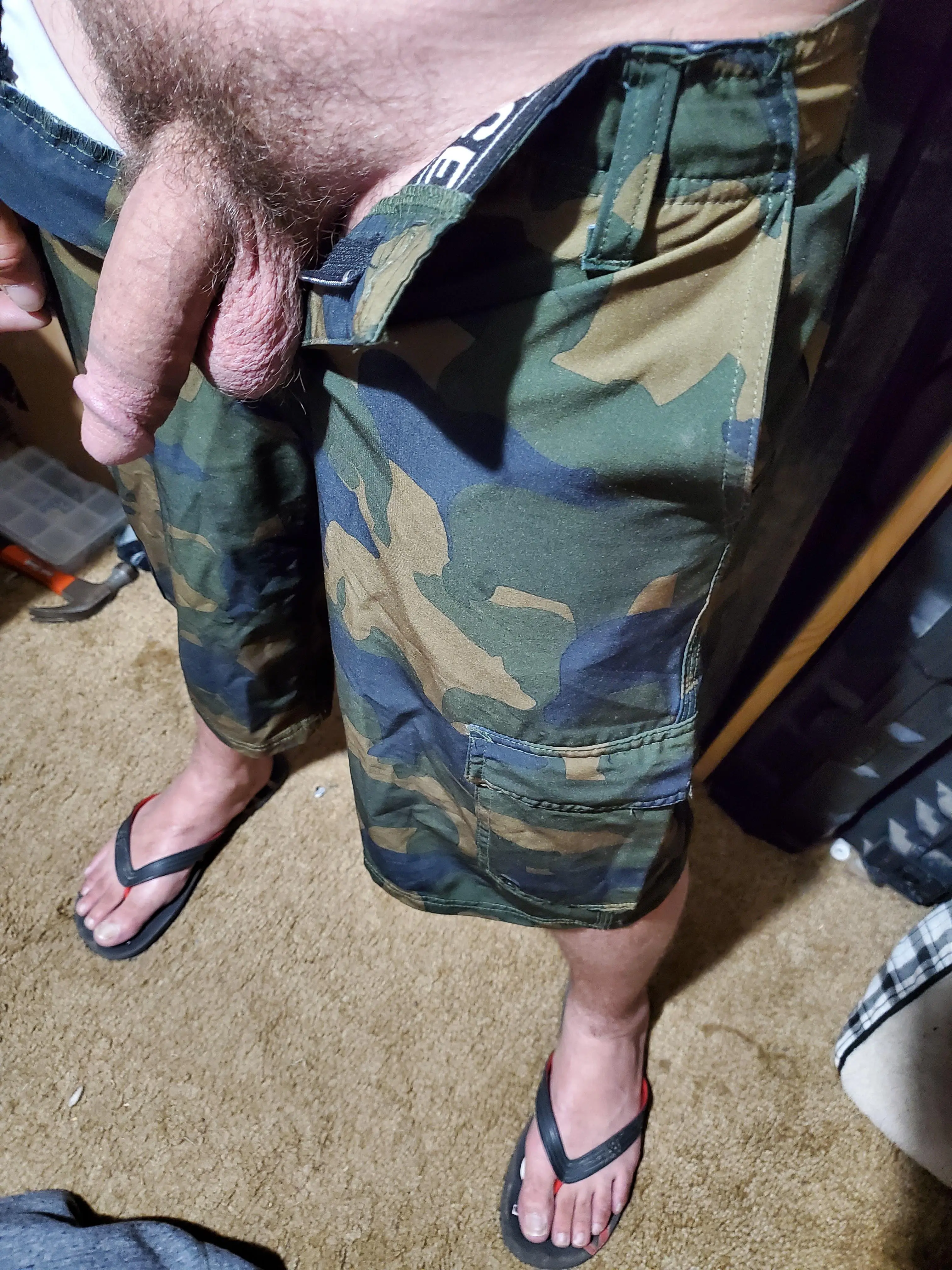 (37) Thanks for all the love on my last post. Figured I'd try to out-dad myself with cargo shorts, flip flops, and an unintentional hammer in the background. Hope everyone is having a great weekend!