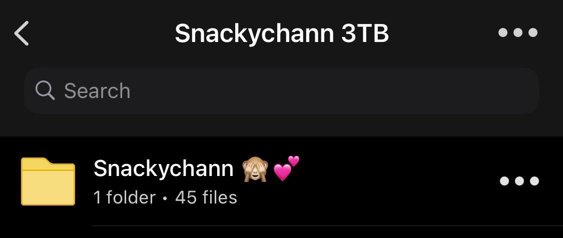 3TB Snackychann Mega ($1) HMU | Scrolller