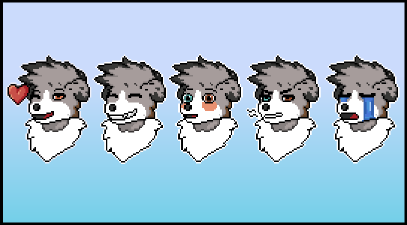 $8 Pixel Art Emotes/Headshots (Or 3 for $20) Any species, any expression(s)!