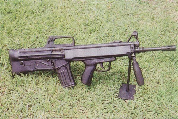 A bullpup HK 33 from Thailand with M16 carry handle and front sight ...