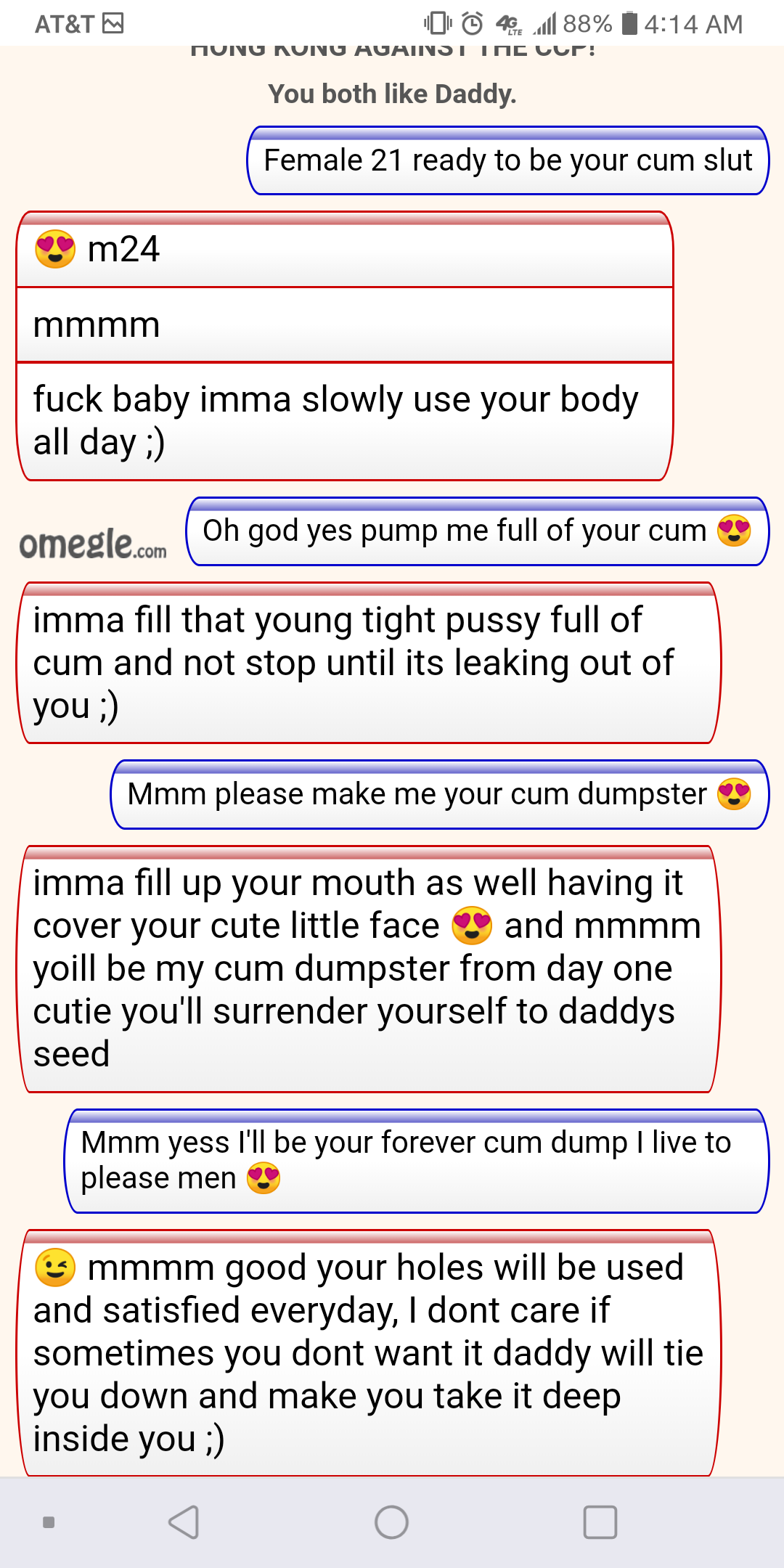 I Love Using Omegle Just To Be Used Like A Slut For Men Scrolller