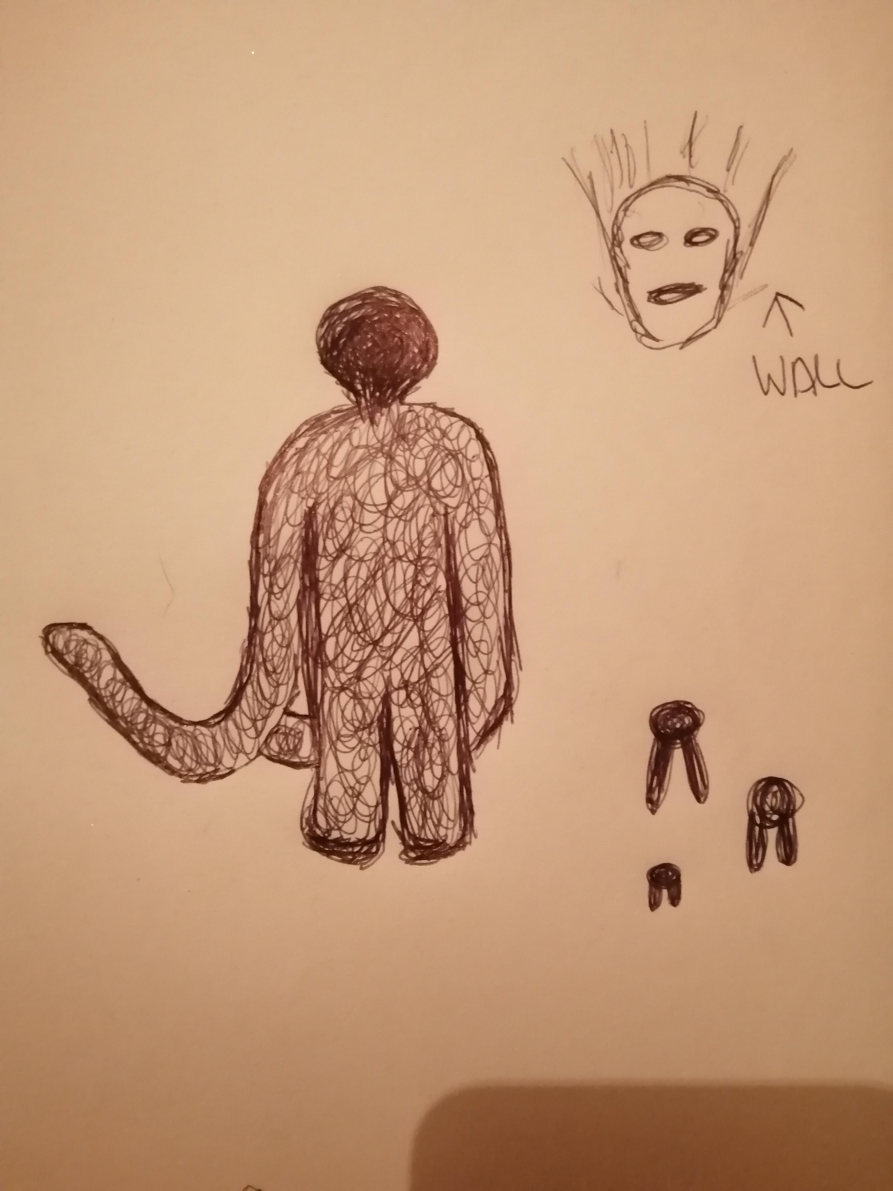 A month ago my therapist asked me to draw my hallucinations. I was too ...