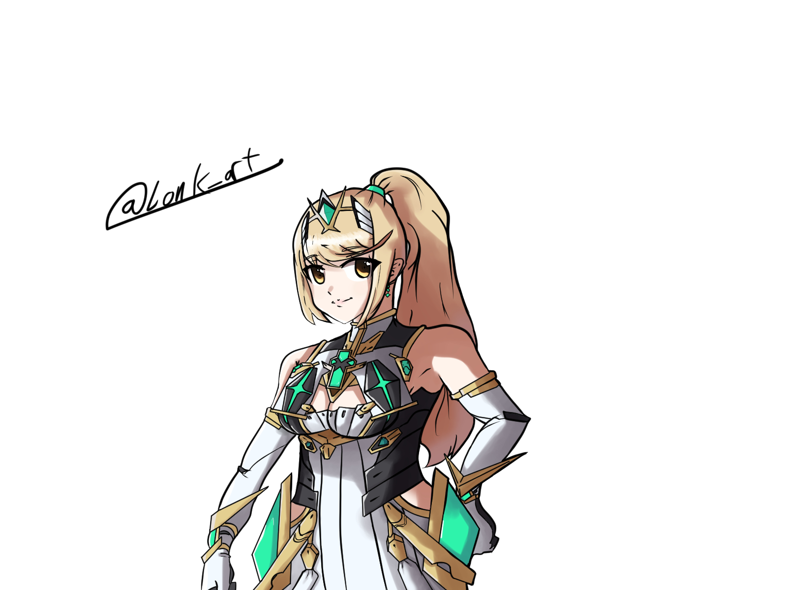 Mythra With A Ponytail Iglonkart Scrolller