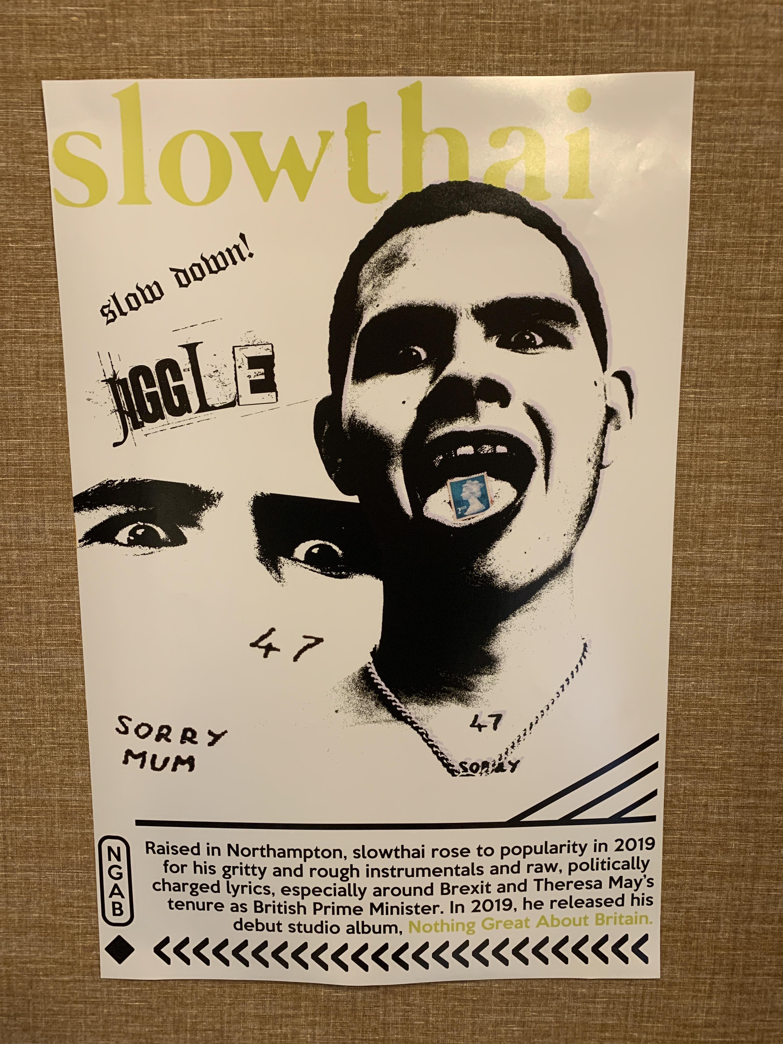 A slowthai poster I made a while ago for a friends birthday Scrolller