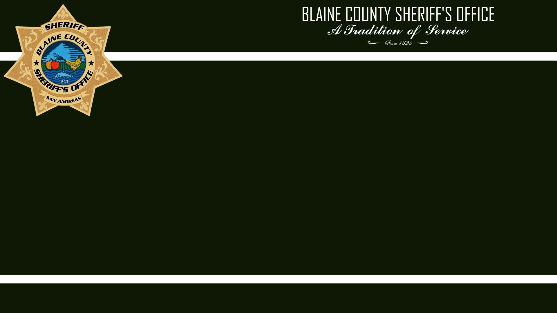 A wallpaper I made for Blaine county Scrolller