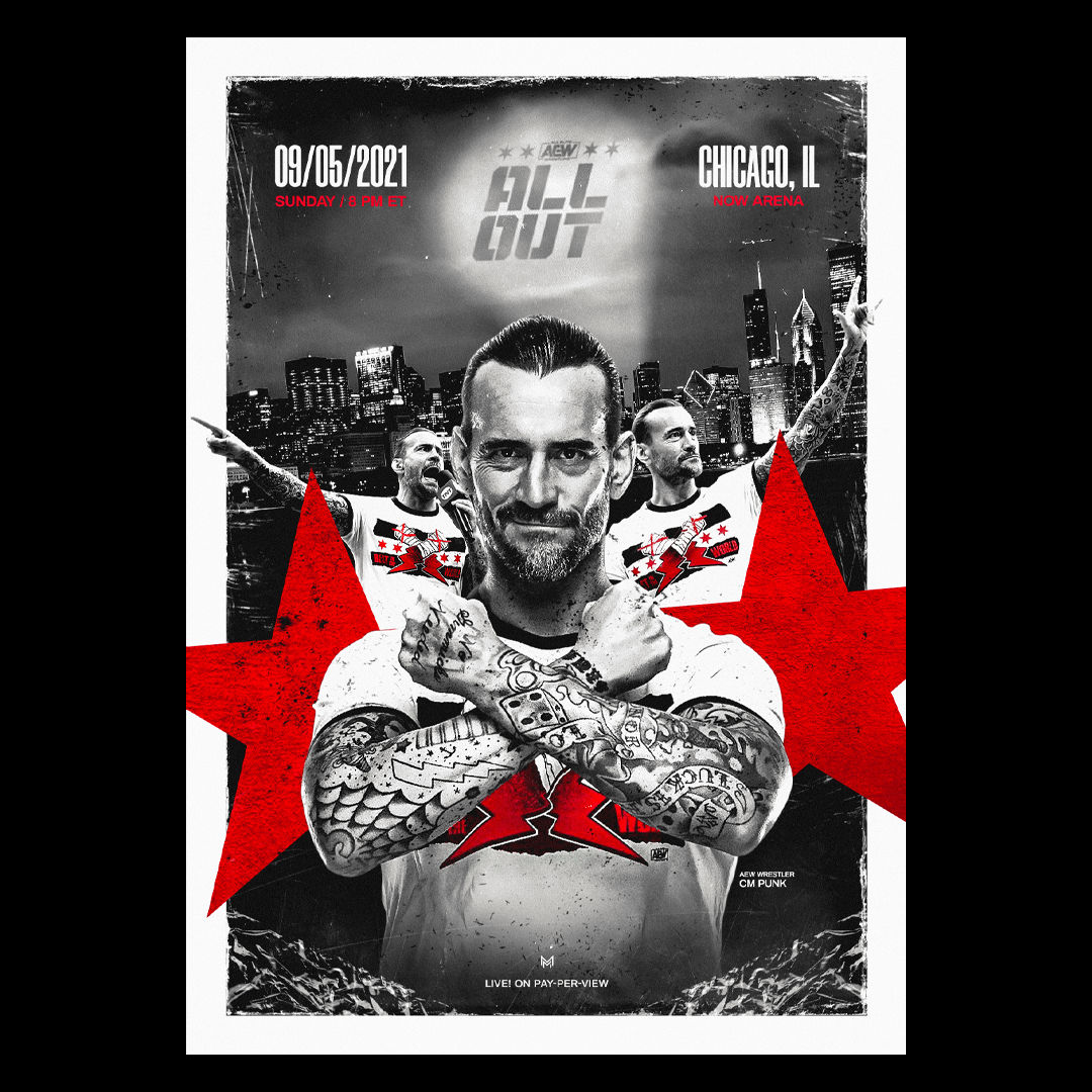 [AEW RAMPAGE SPOILER] [OC] AEW All Out Poster referring to the newest ...