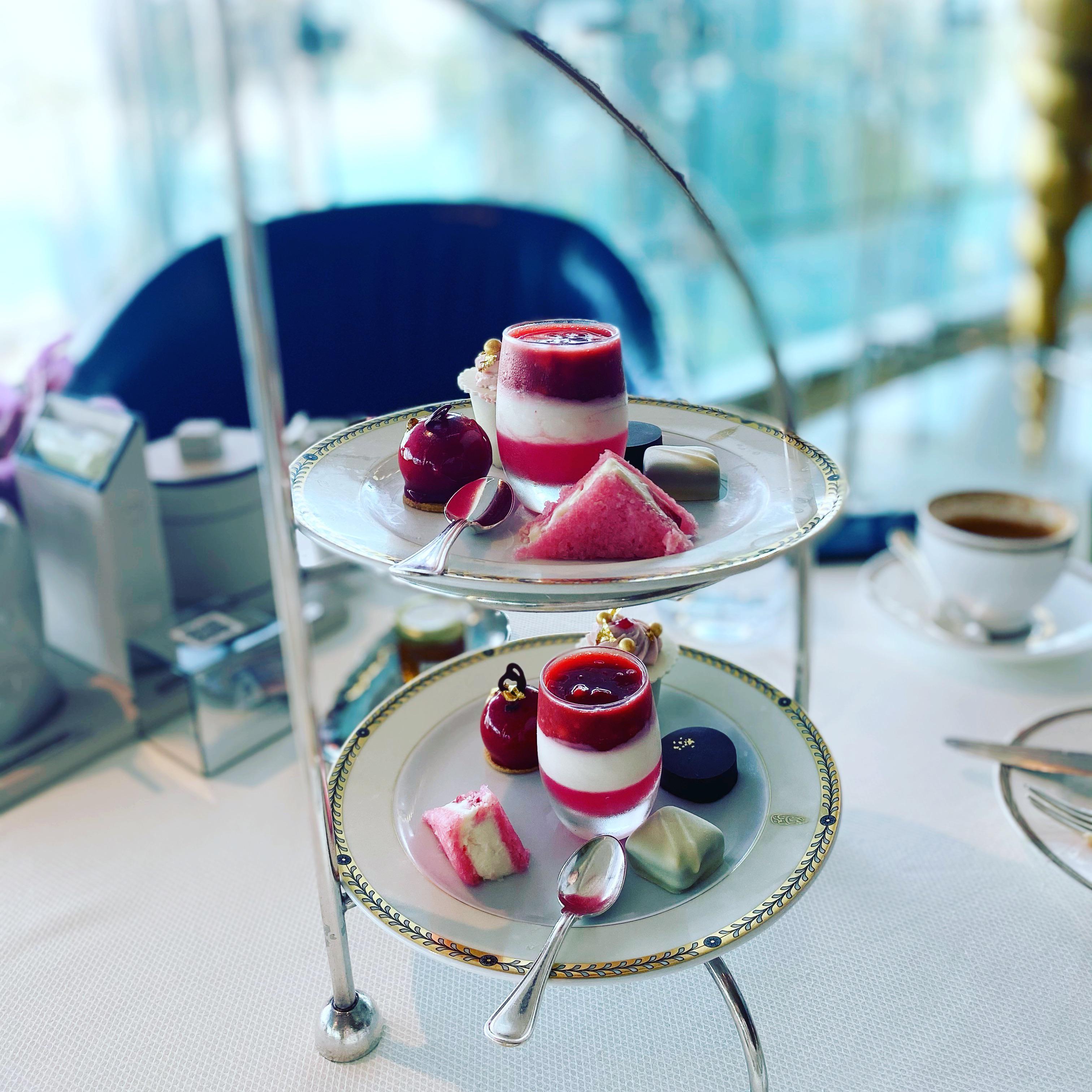 Afternoon tea at the Burj Al Arab in Dubai | Scrolller