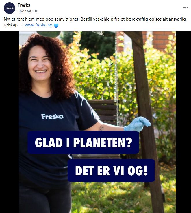 Agatha's new job? Norwegian ad for housekeeping services seen on