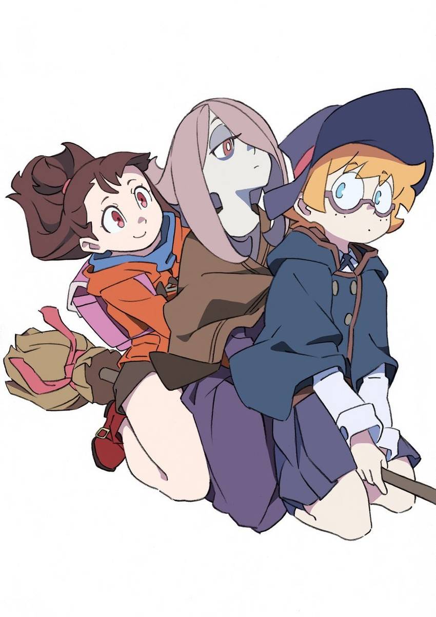 Akko, Sucy, and Lotte drawn by Arai Hiroki | Scrolller