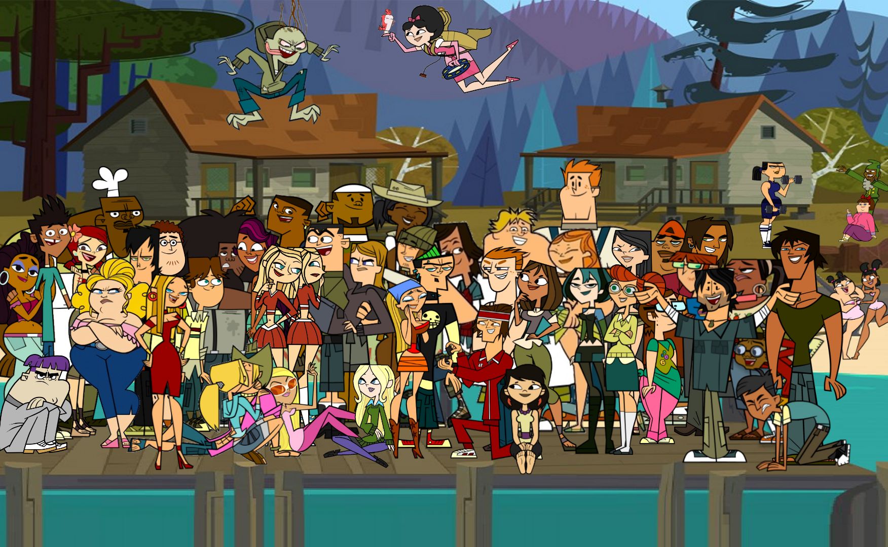 ALL TOTAL DRAMA CHARACTERS IN 1 PHOTO | Scrolller