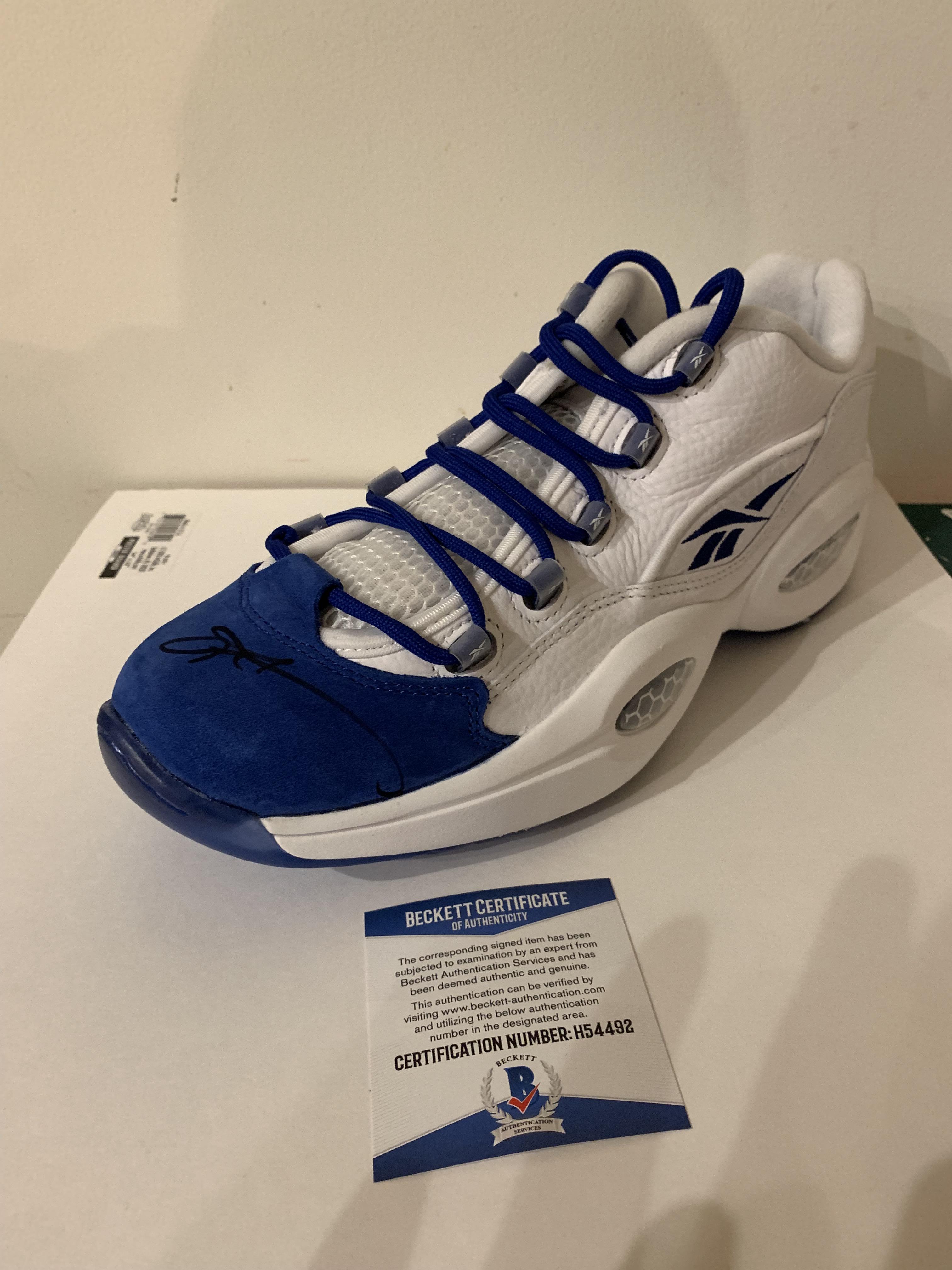 Allen Iverson Signed Reebok Question Low | Scrolller