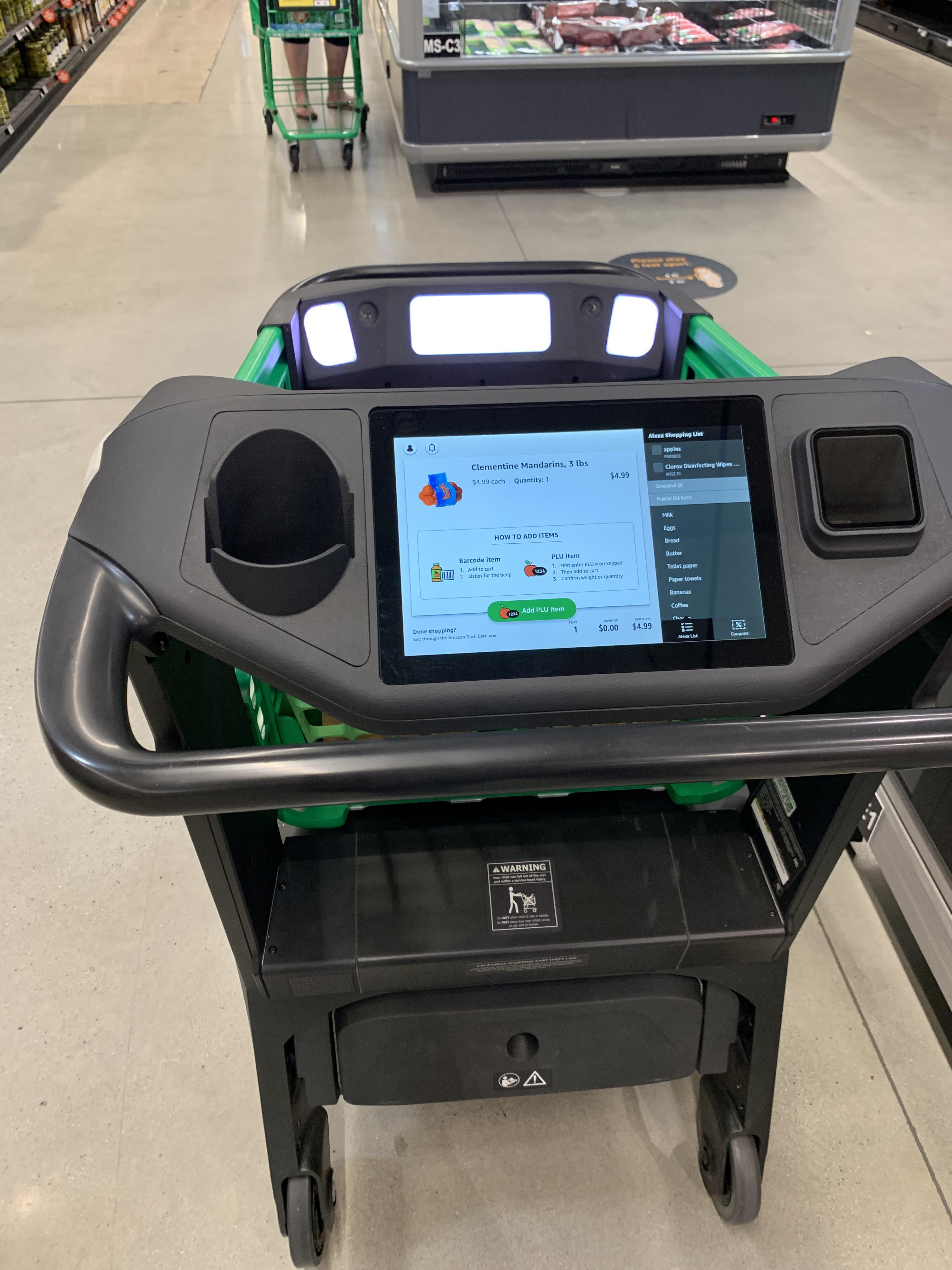 Camera Tracking Amazonfresh System Amazon Fresh shopping cart. 4 cameras to scan your items. | Scrolller