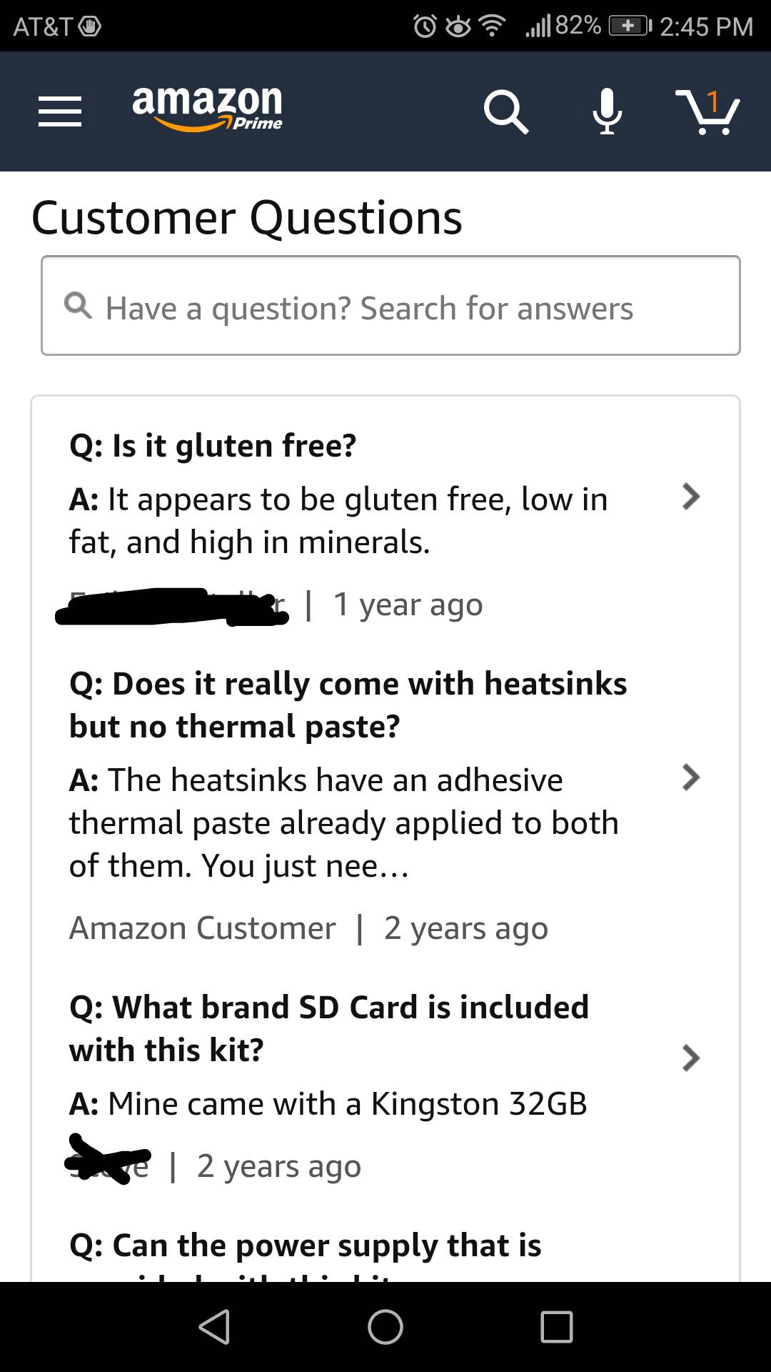 Amazon QA Section for a Raspberry Pi Scrolller