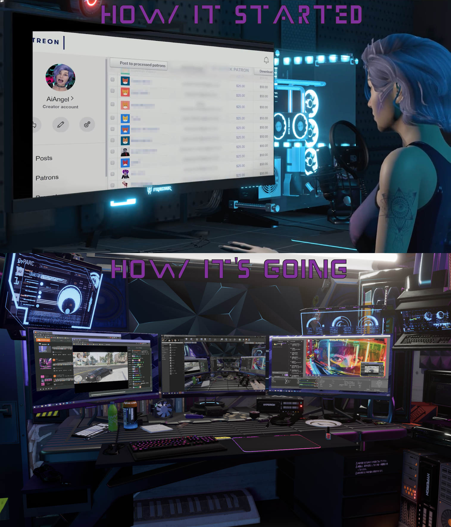 Angelica's PC Setup. Then and Now. | Scrolller