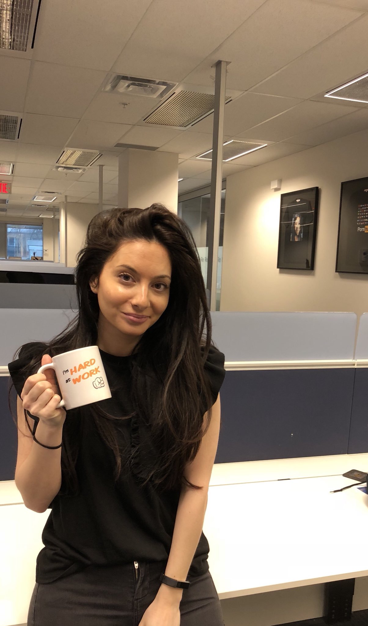 Aria at the Pornhub office | Scrolller