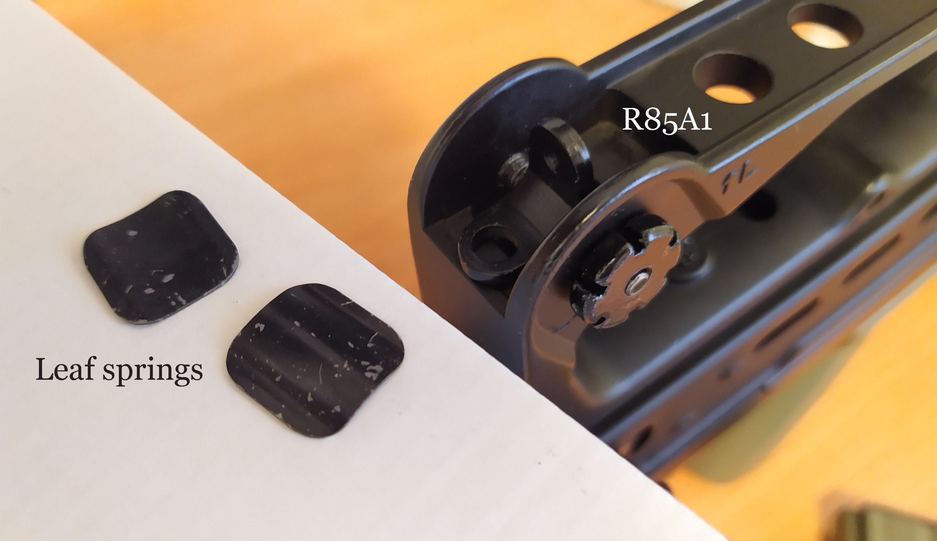 Army Armament R85A1 Rear sight leaf springs Scrolller