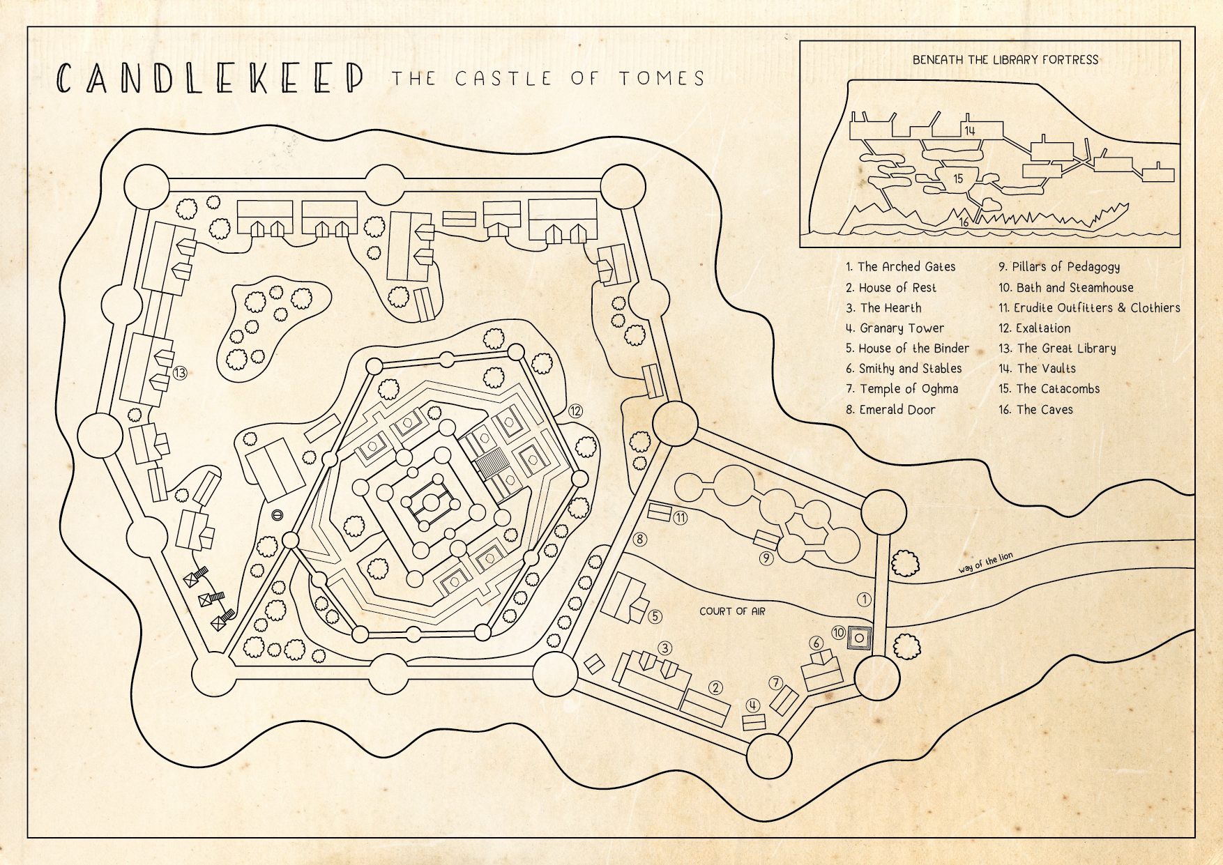 [ART] Candlekeep doodle map | Scrolller