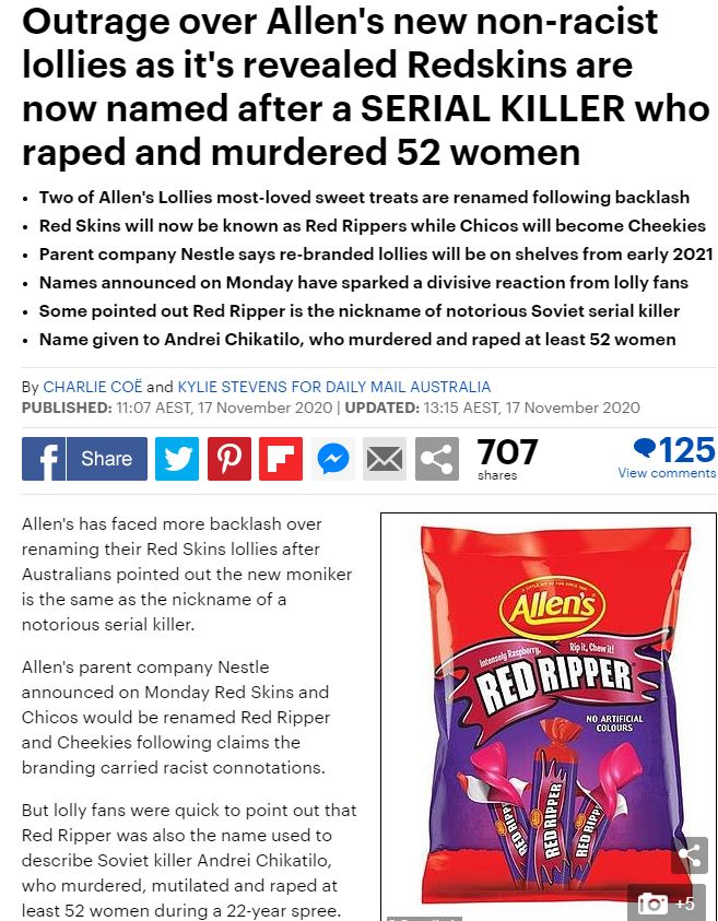 Red Ripper Snack Australian sweets