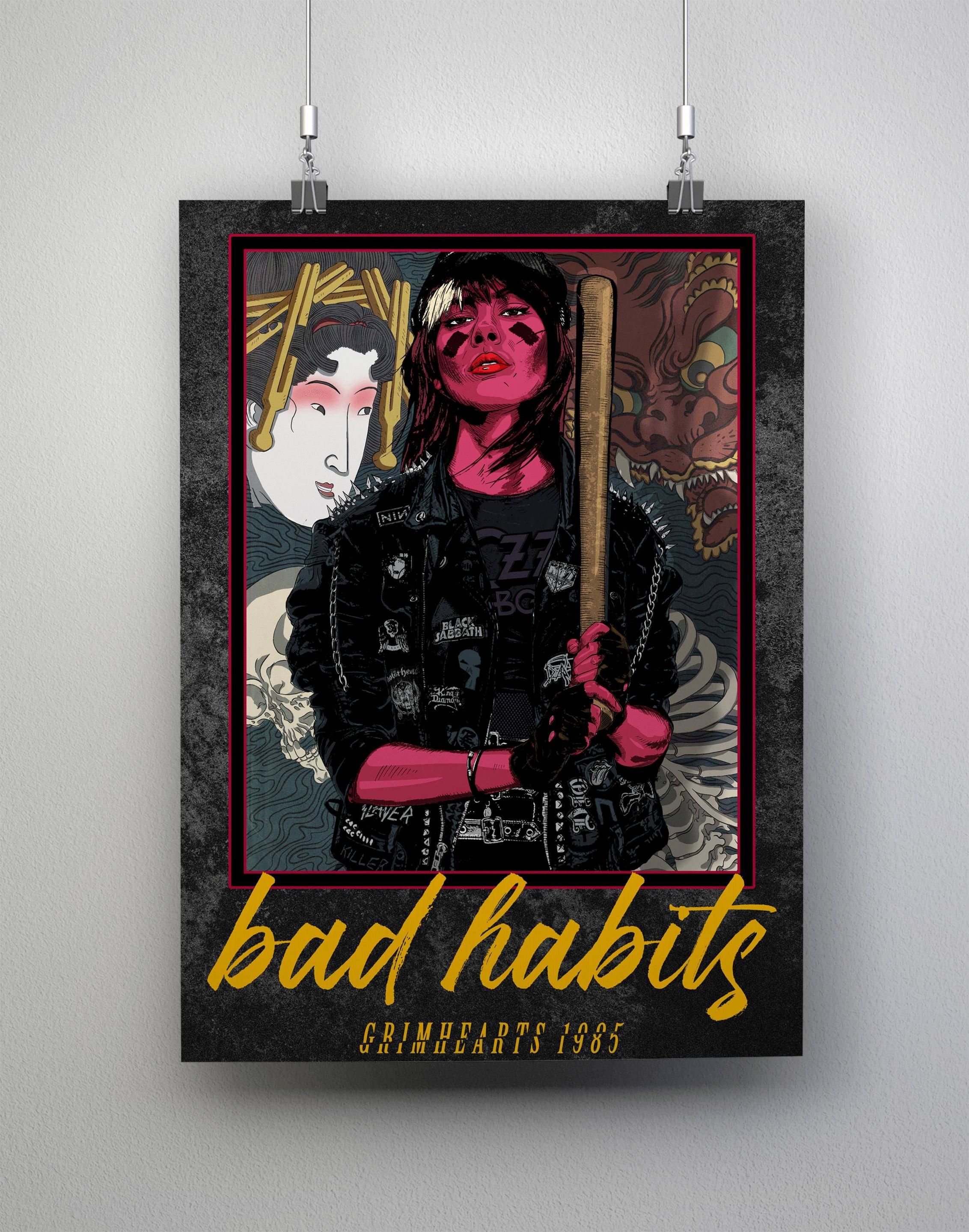 Bad Habits - Made a poster for my portfolio | Scrolller