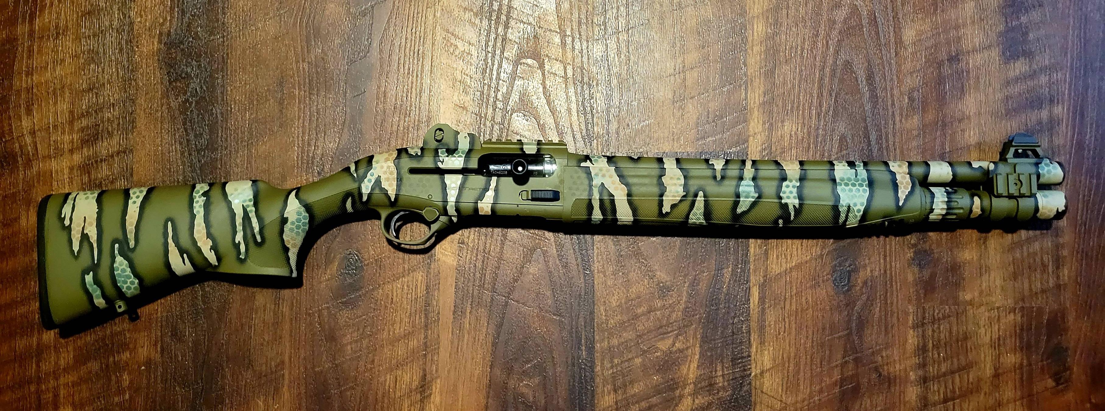 Beretta 1301 Tactical, rattle can riptile camo Scrolller