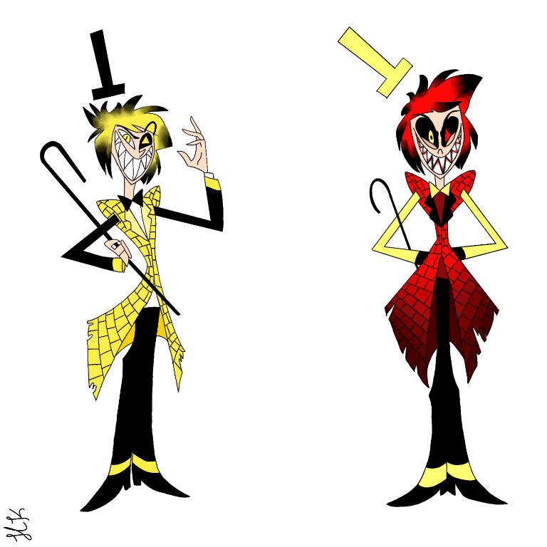 Bill cipher from gravity falls as alastor from hazbin hotel scrolller