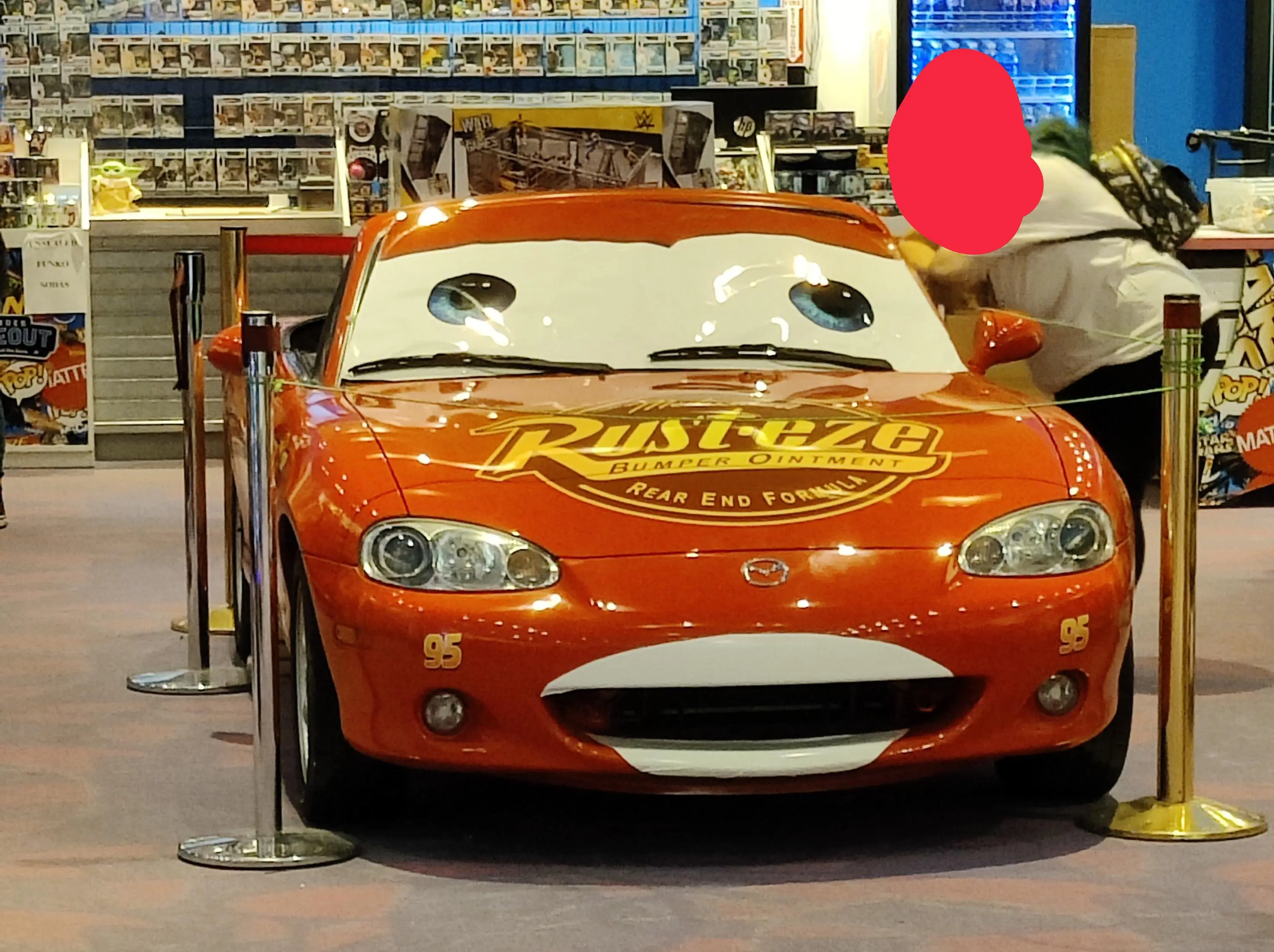Blursed Lightning McQueen mid-orgasm