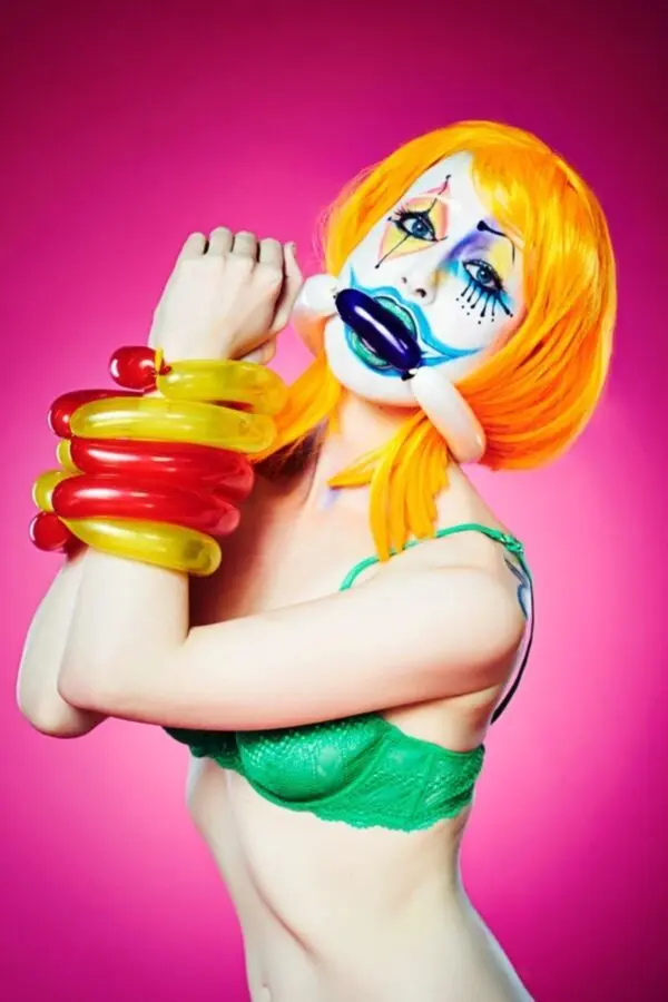 Clown girl bondage [xpost /r/MakeUpFetish]
