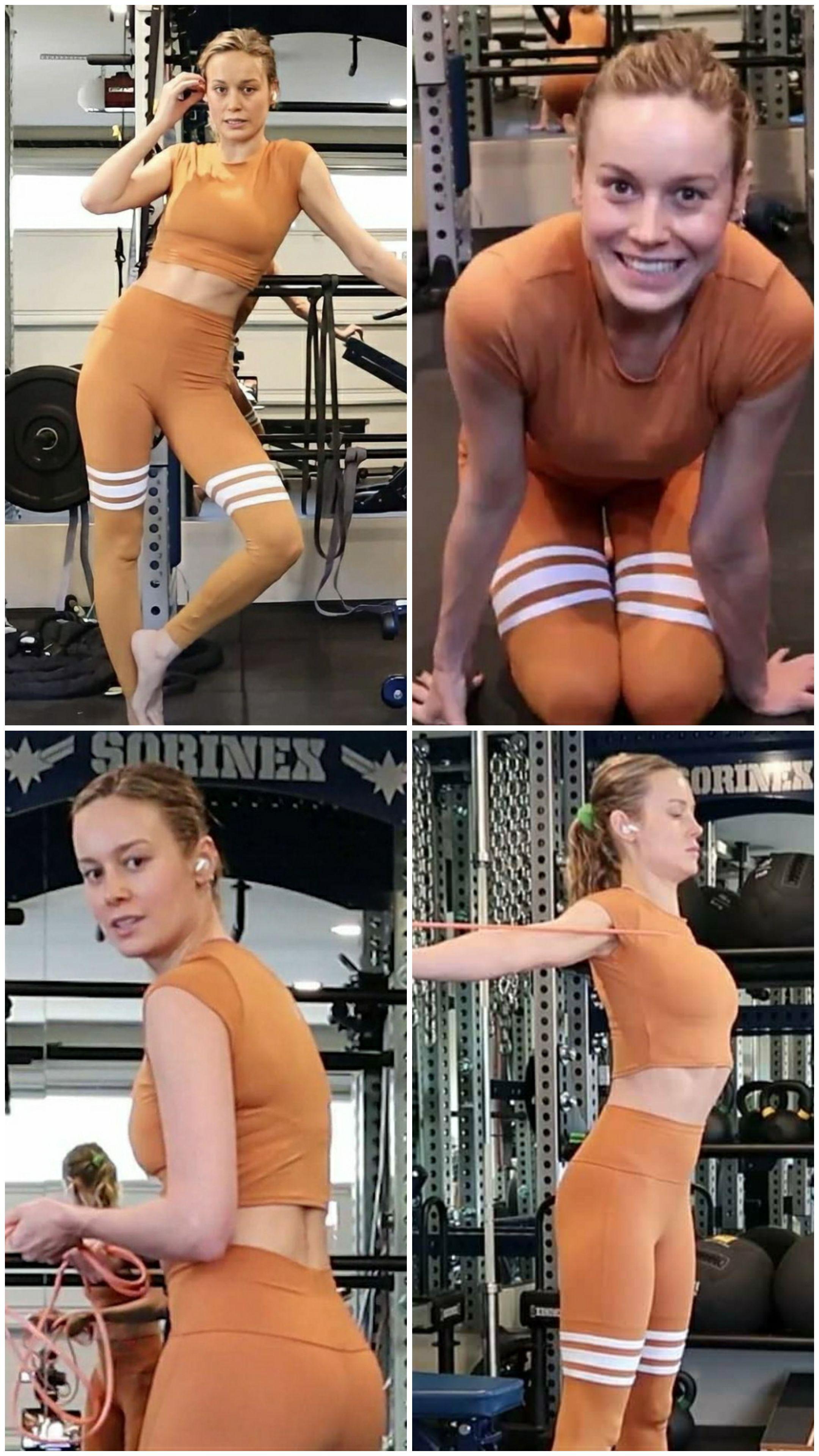 Brie Larson Workout Scrolller