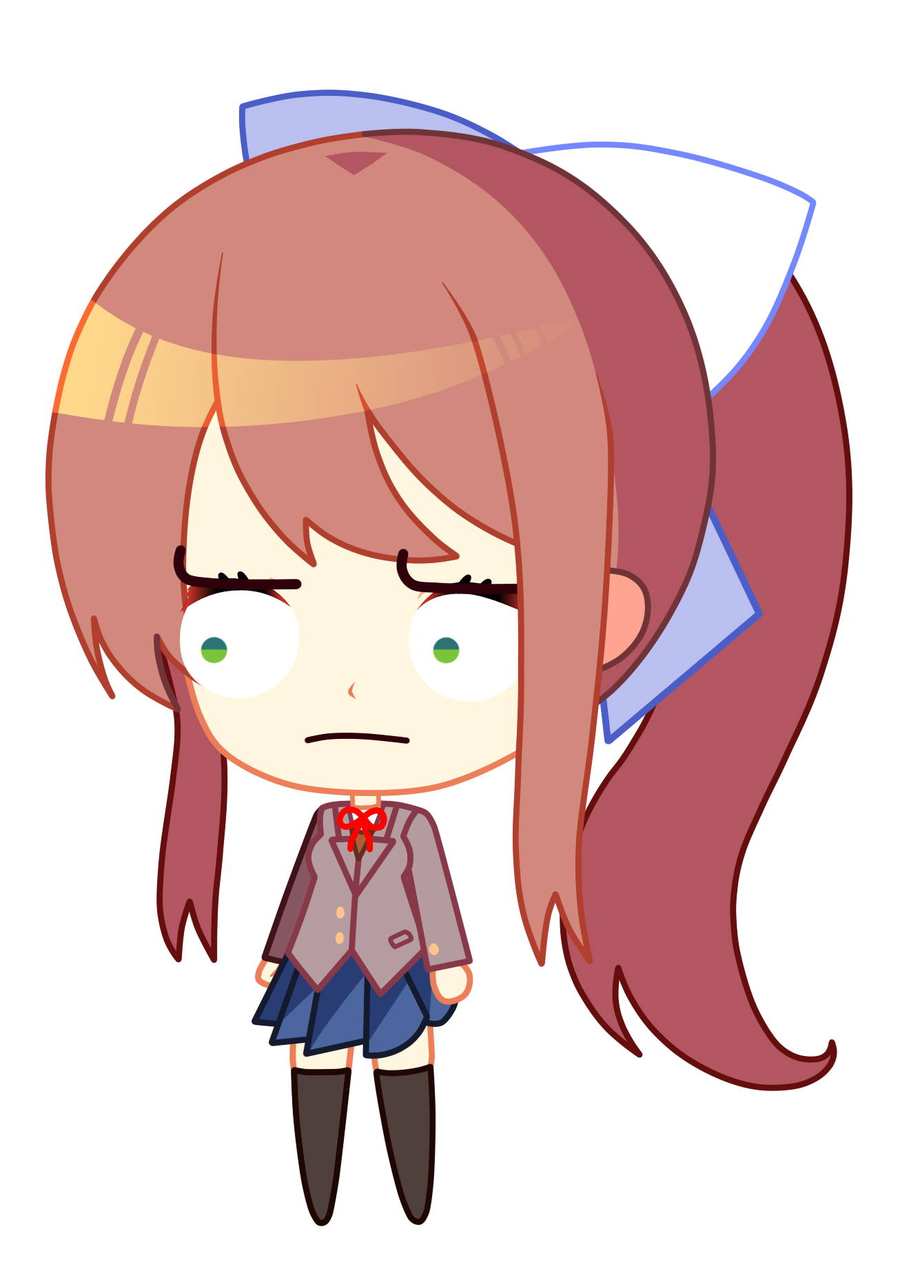 Chibi Monika ಠ_ಠ | Scrolller