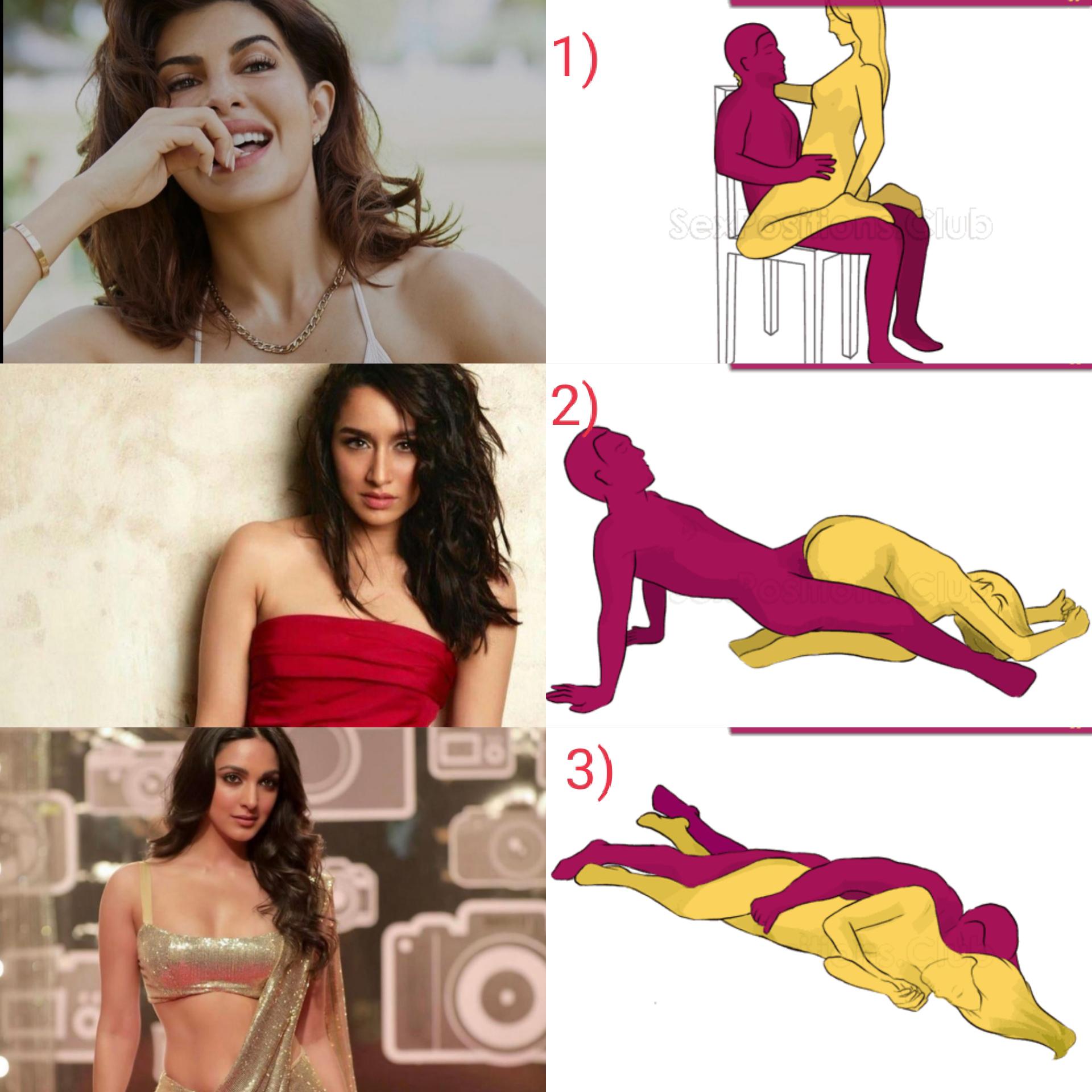 Choose one for each position.[Jacqueline, Shraddha,Kiara] | Scrolller