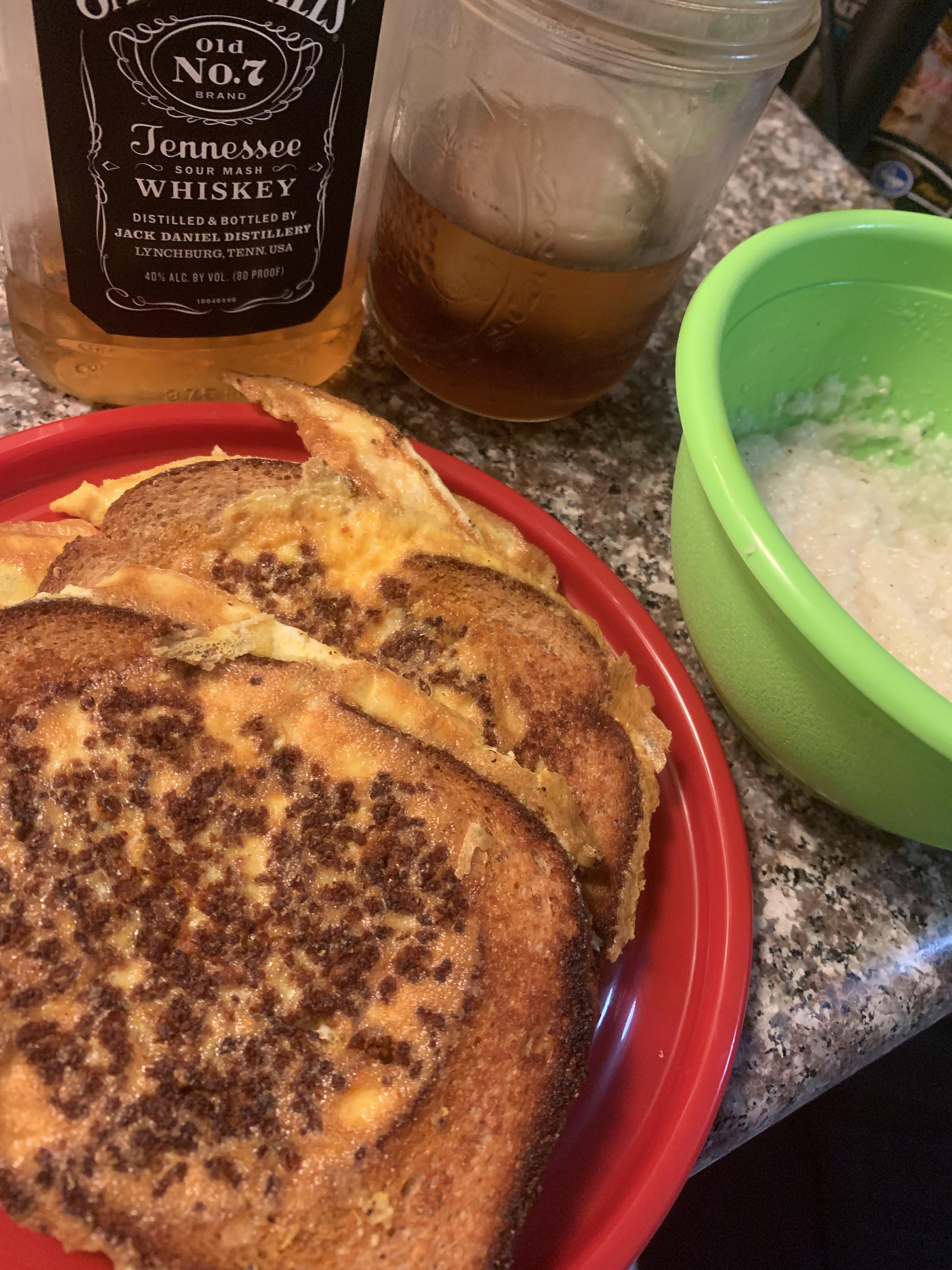 Chorizo Toad In Hole/Grits/Jack/Sweet Tea Scrolller