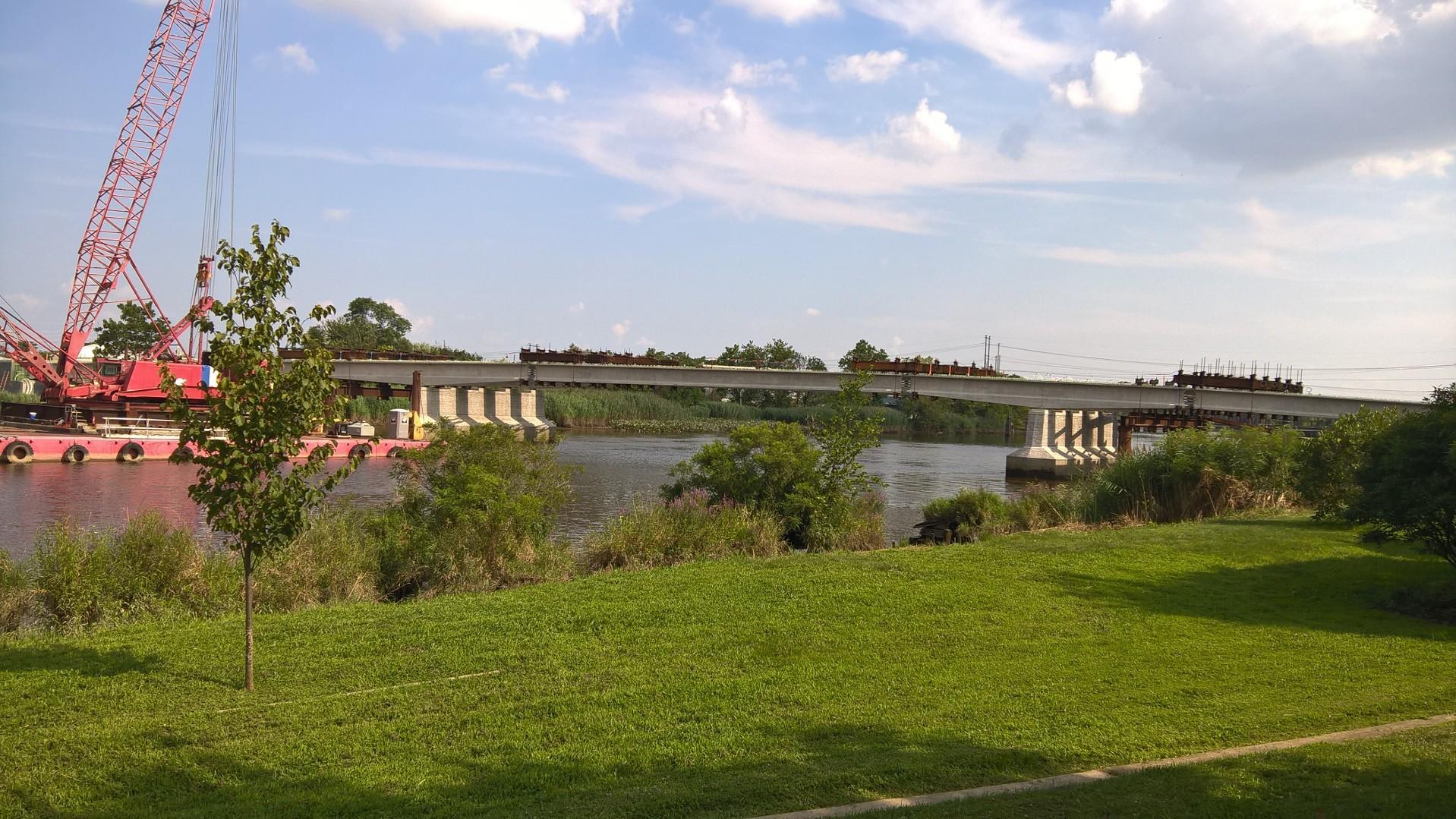Christina River Bridge taking shape, August 10th, 2018 Scrolller