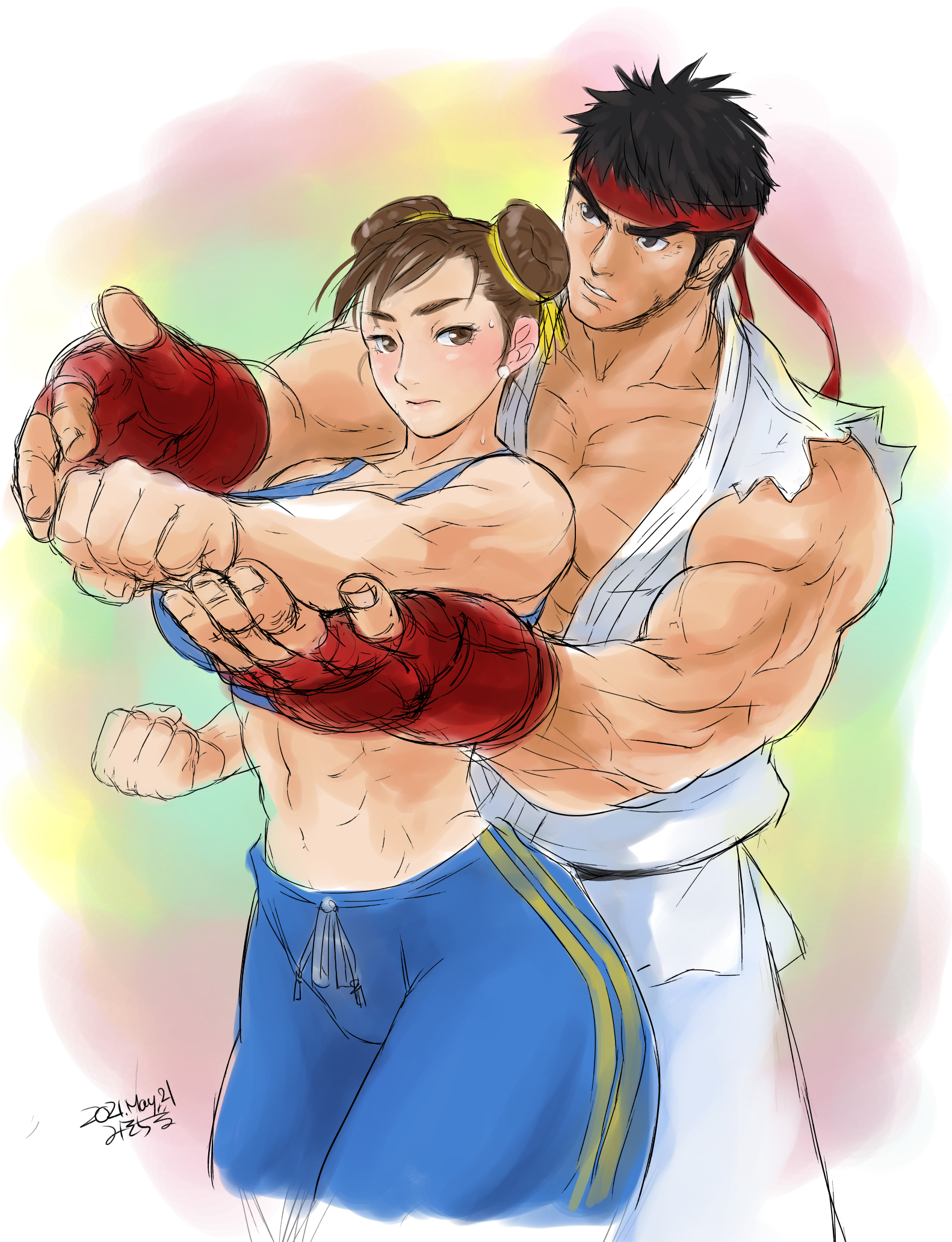 Chun Li and Ryu | Scrolller