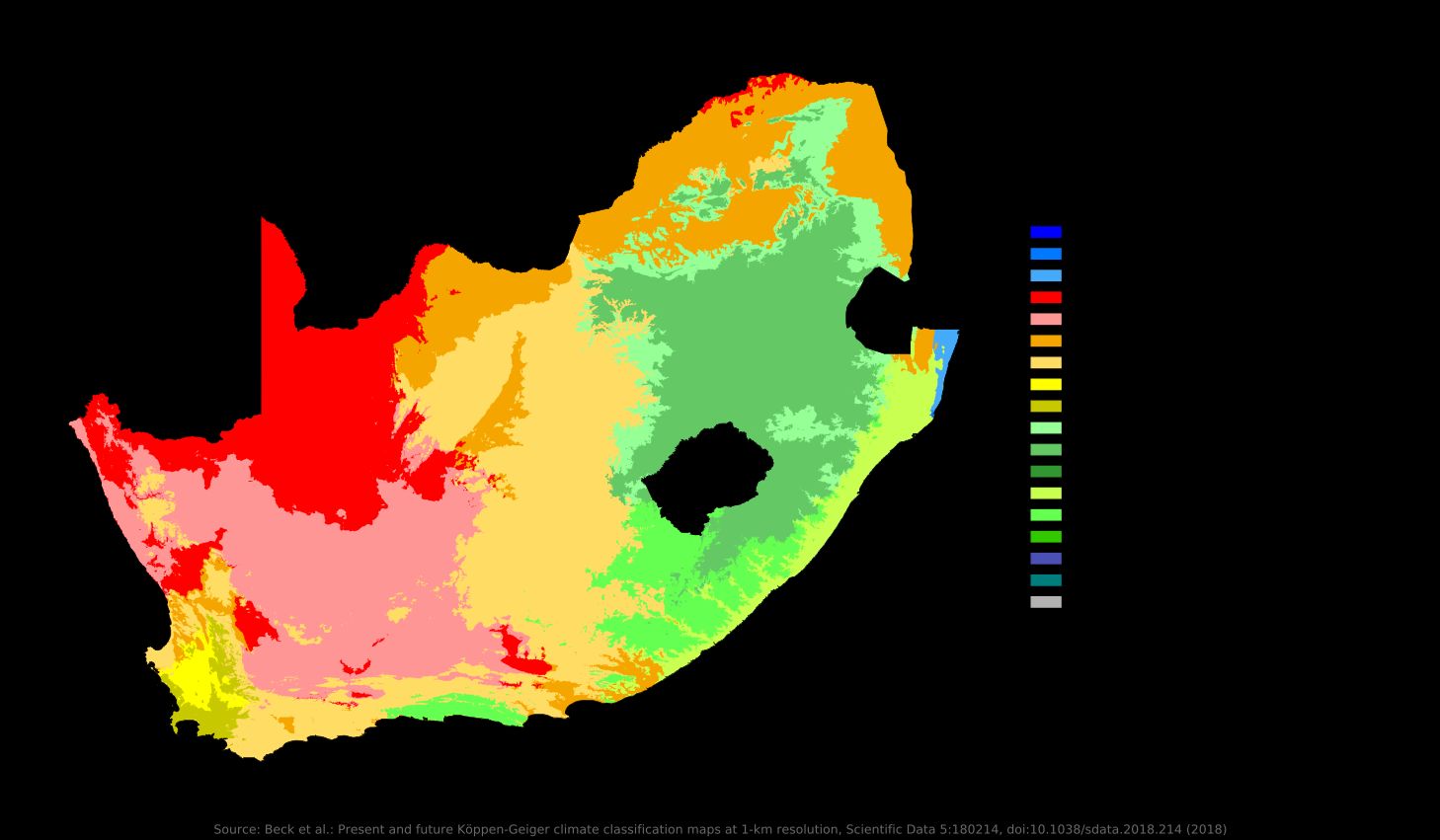 Sa Climate Climate map of South Africa | Scrolller