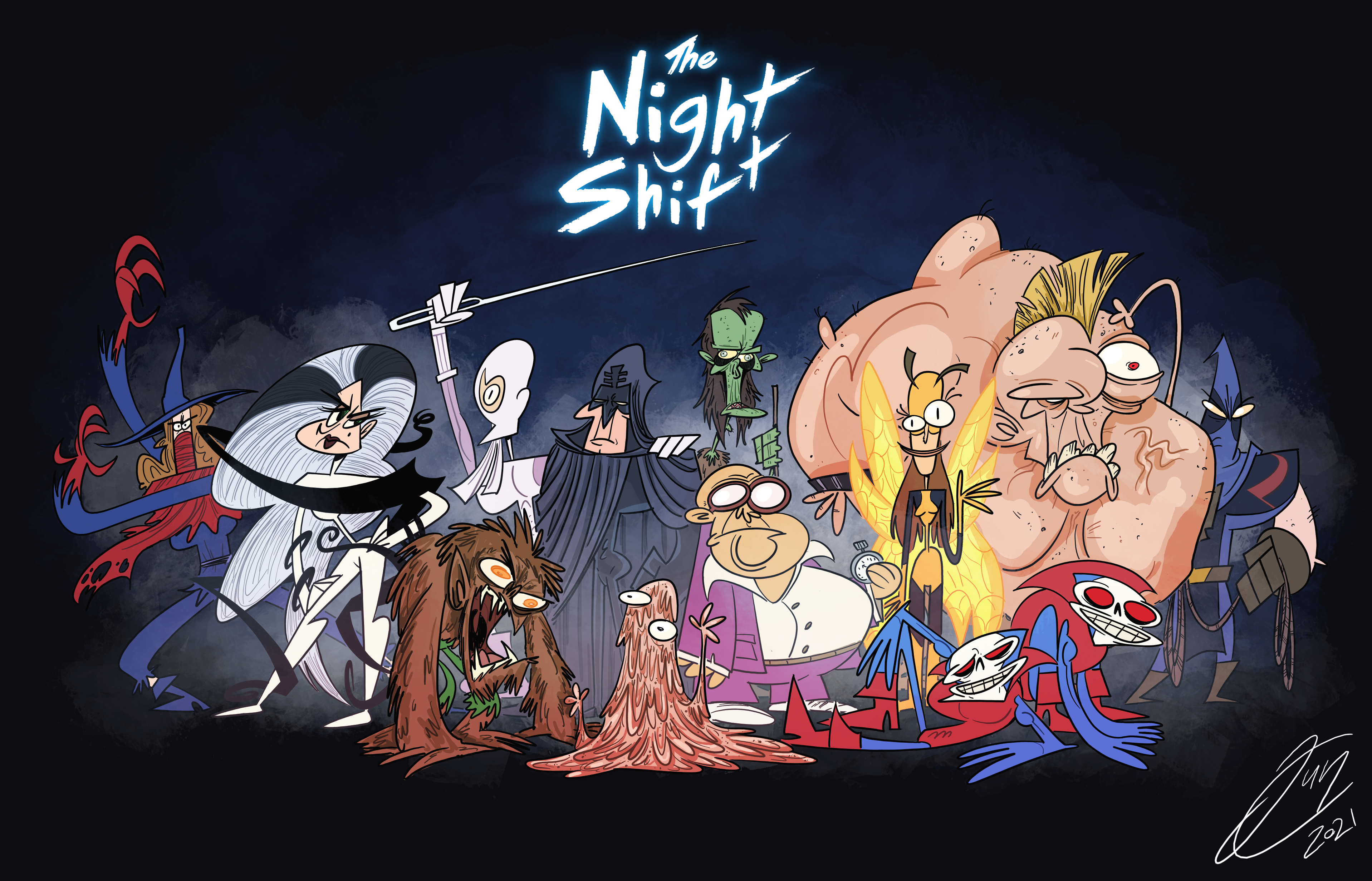 Discover more like Marvel: [Commissioned Fan Art] Marvel's Night Shift ...