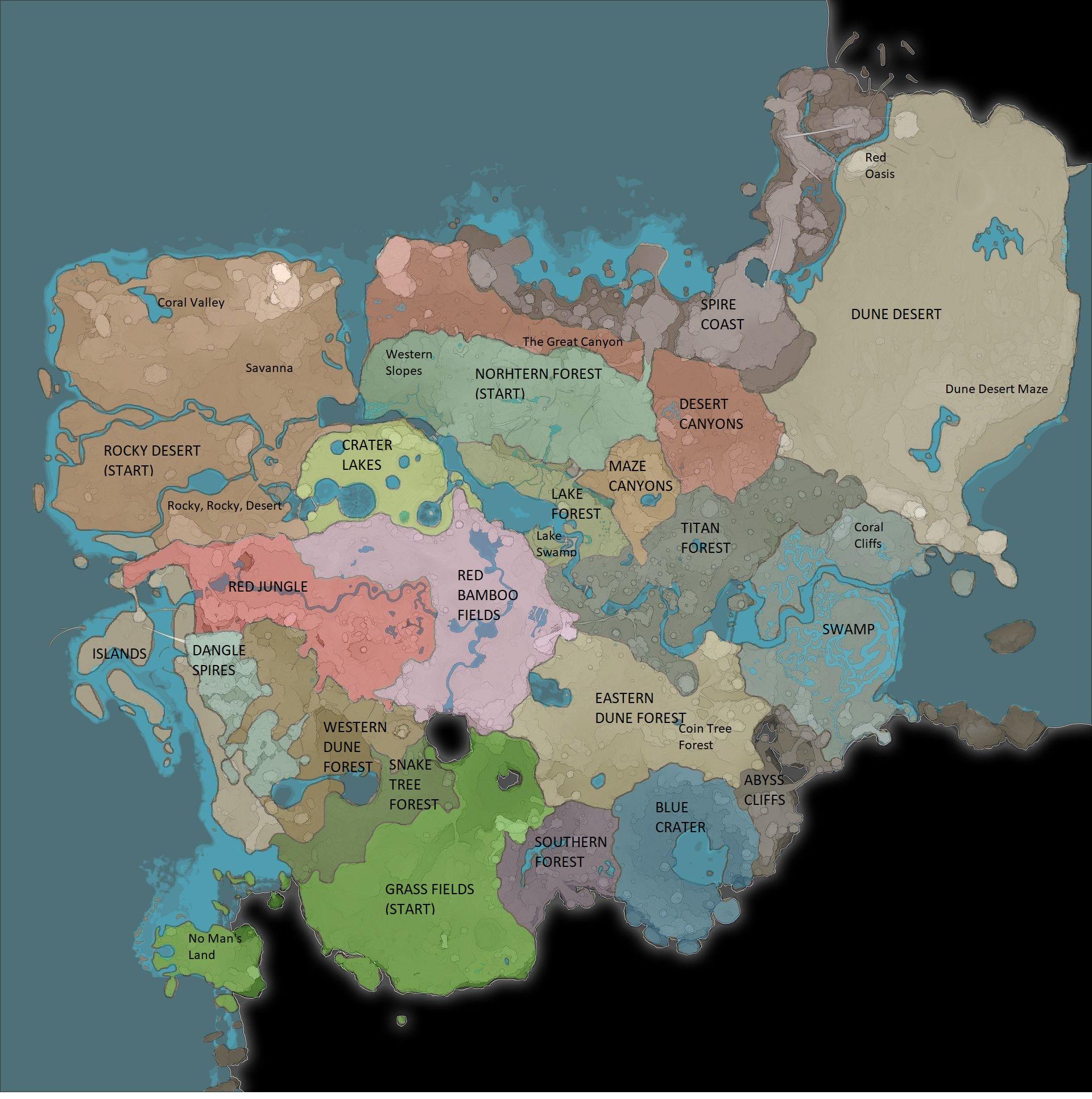 COMPLETE BIOME MAP! | Scrolller