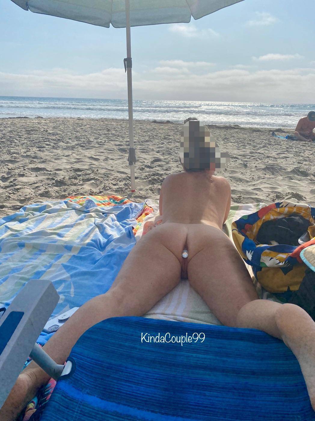 Dared By Hubby To Put My Butt Plug In At The Nude Beach F Scrolller