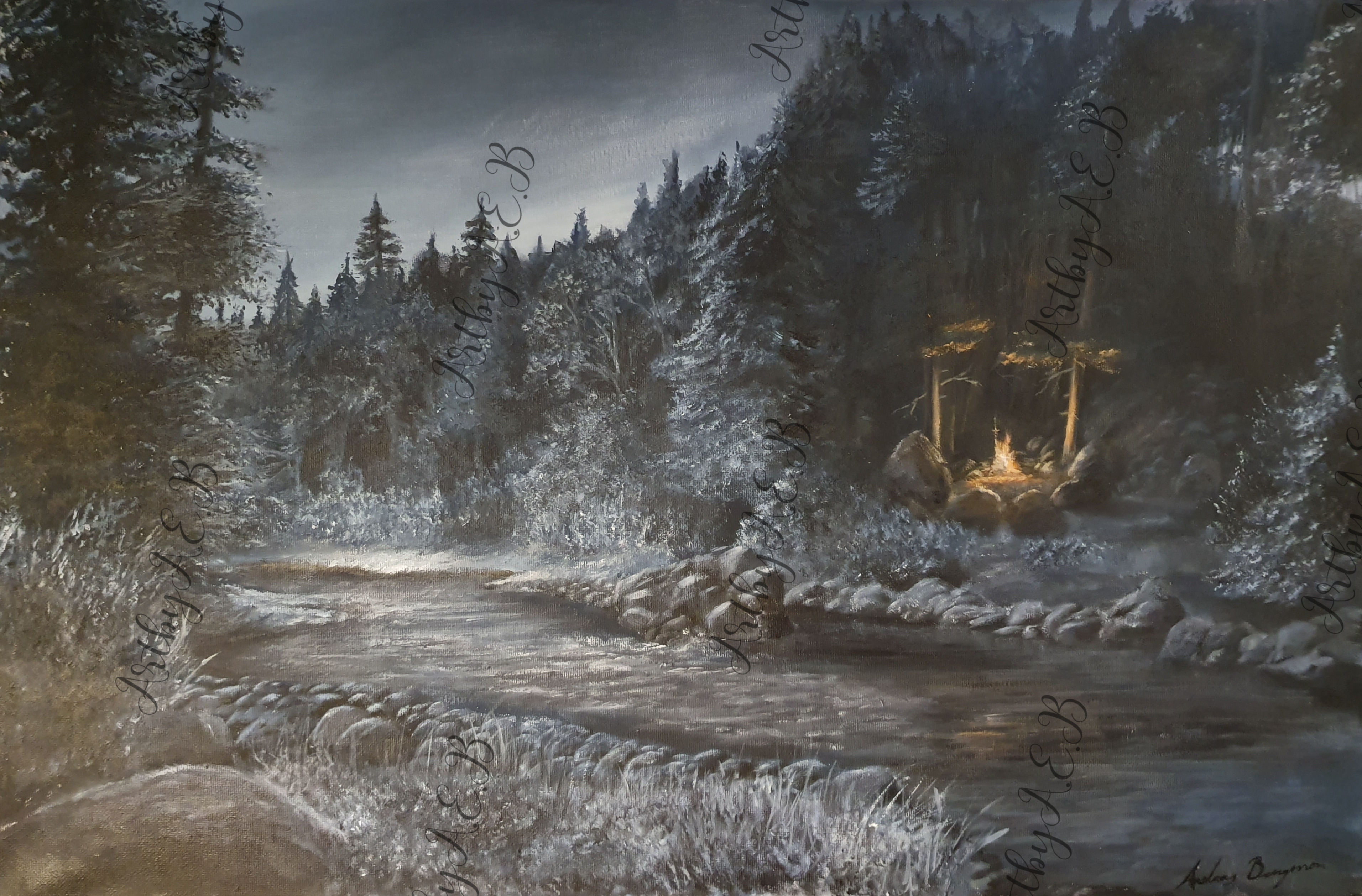 Dark Souls inspired landscape (Acrylics) Scrolller — free download