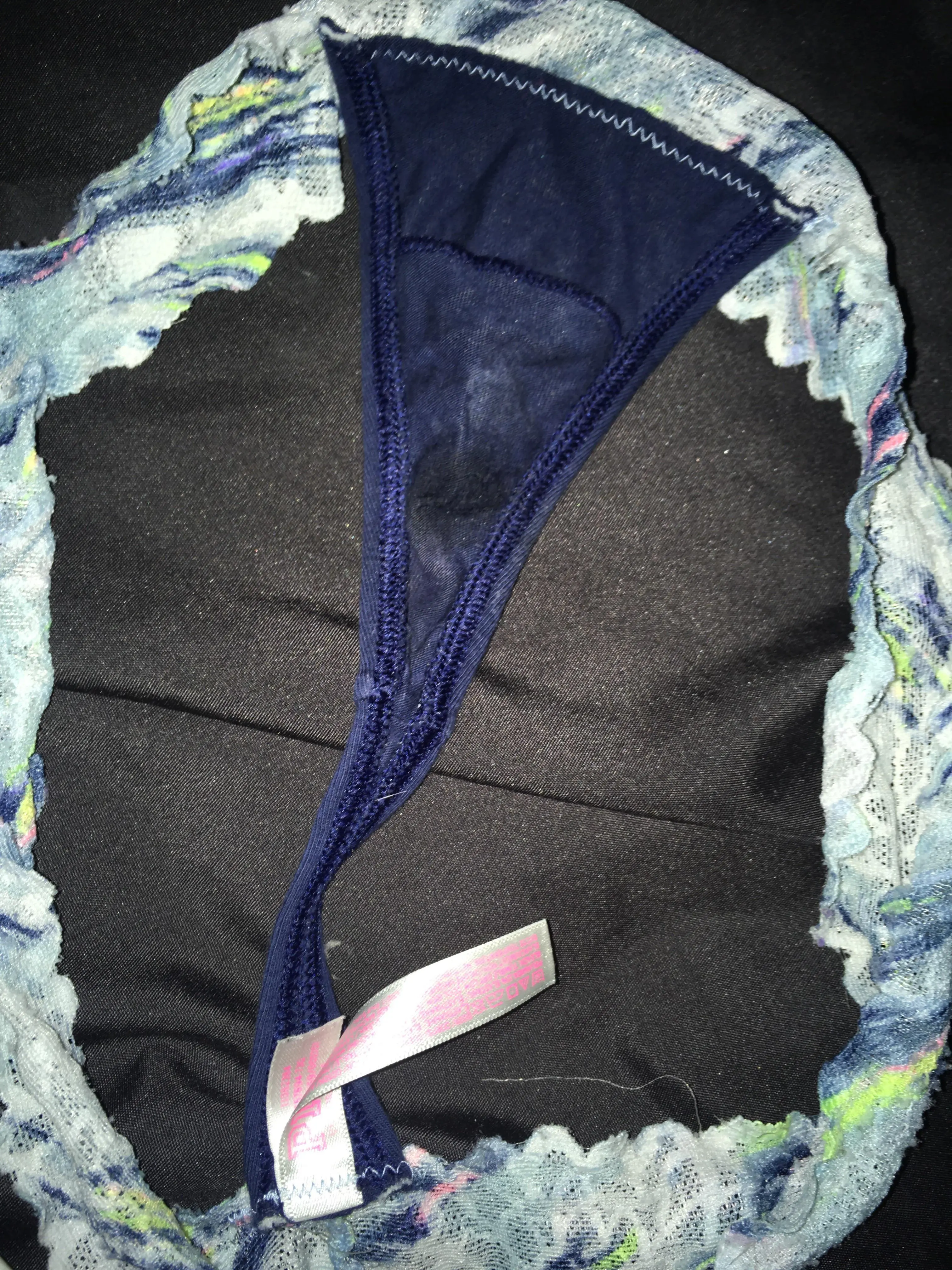 Daughter panties after she came home from nint out