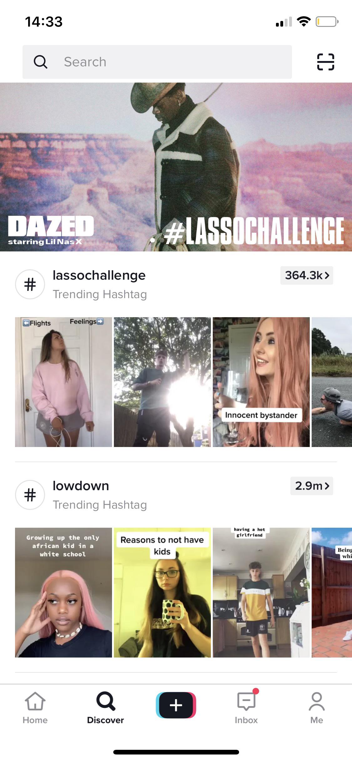 Dazed X Lil Nas X Challenge On Tik Tok Scrolller