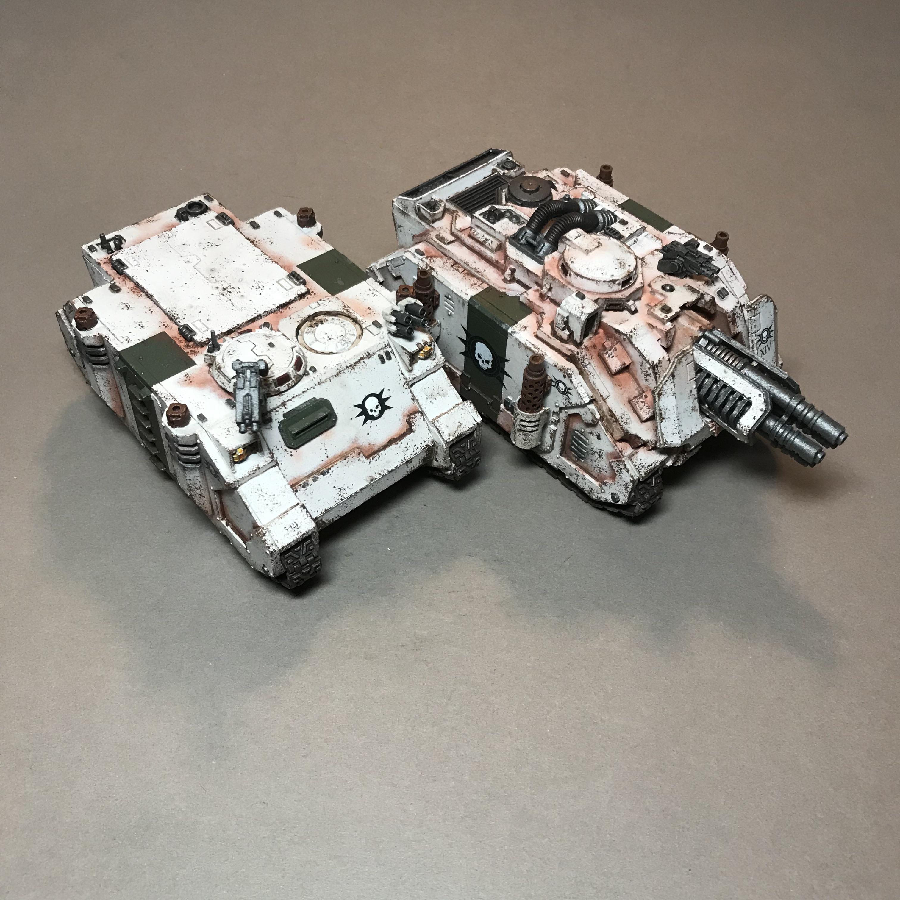 Death Guard Rhino and Vindicator Laser Destroyer | Scrolller