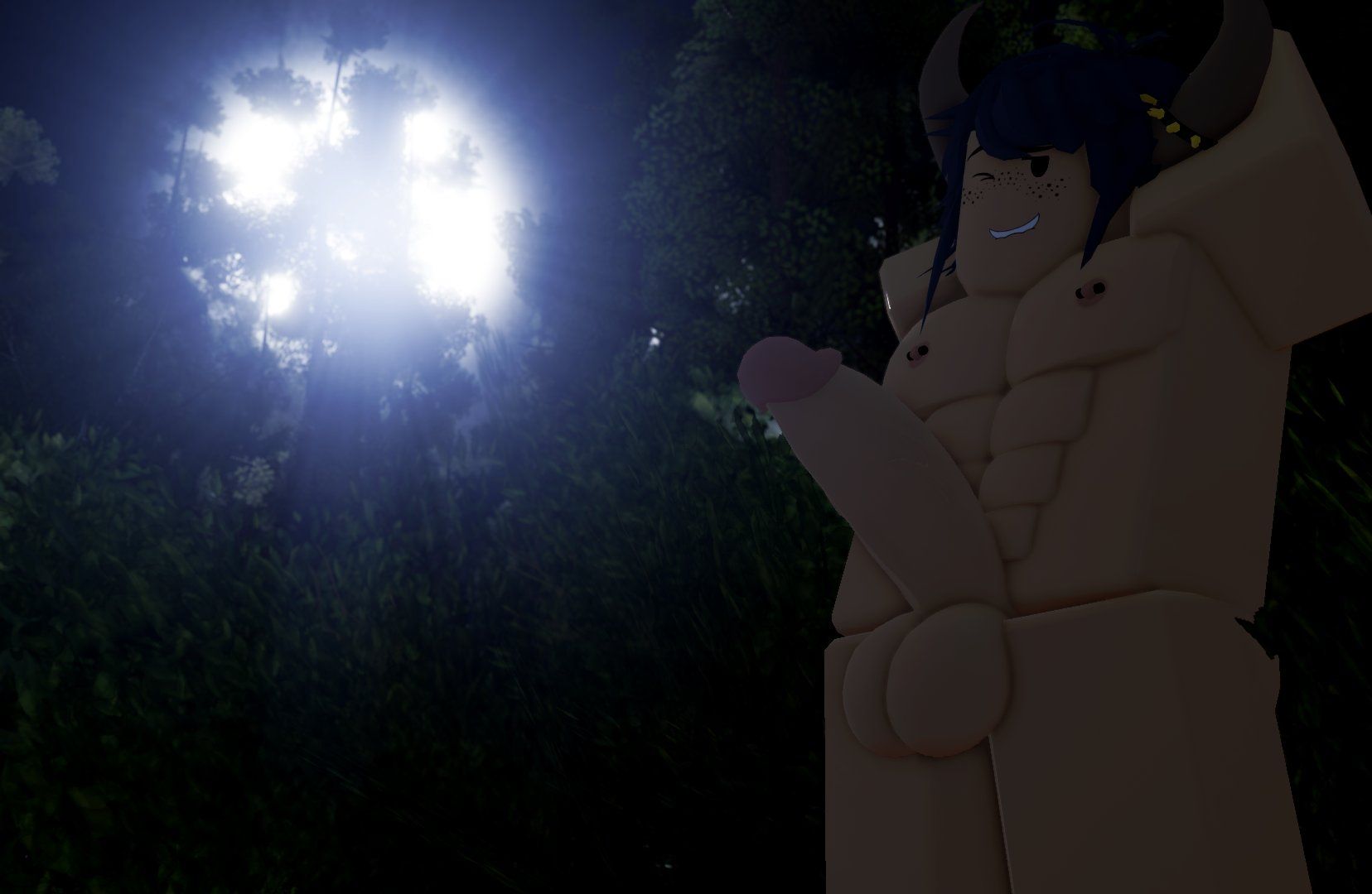 Demon Boy Getting Fresh Air But He S Naked Aeughed Scrolller