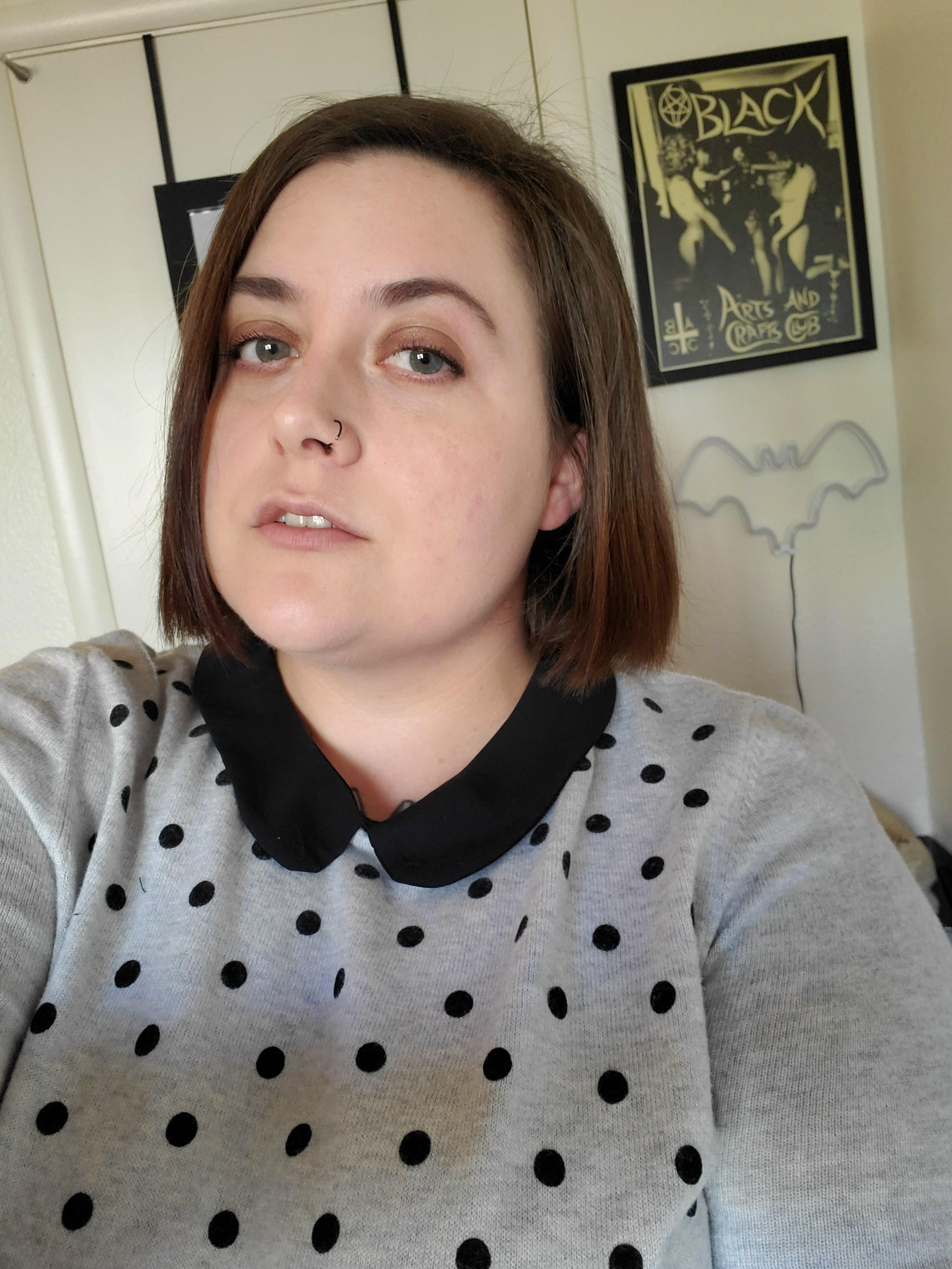 Did my hair and makeup for a zoom interview. Fingers crossed I get the