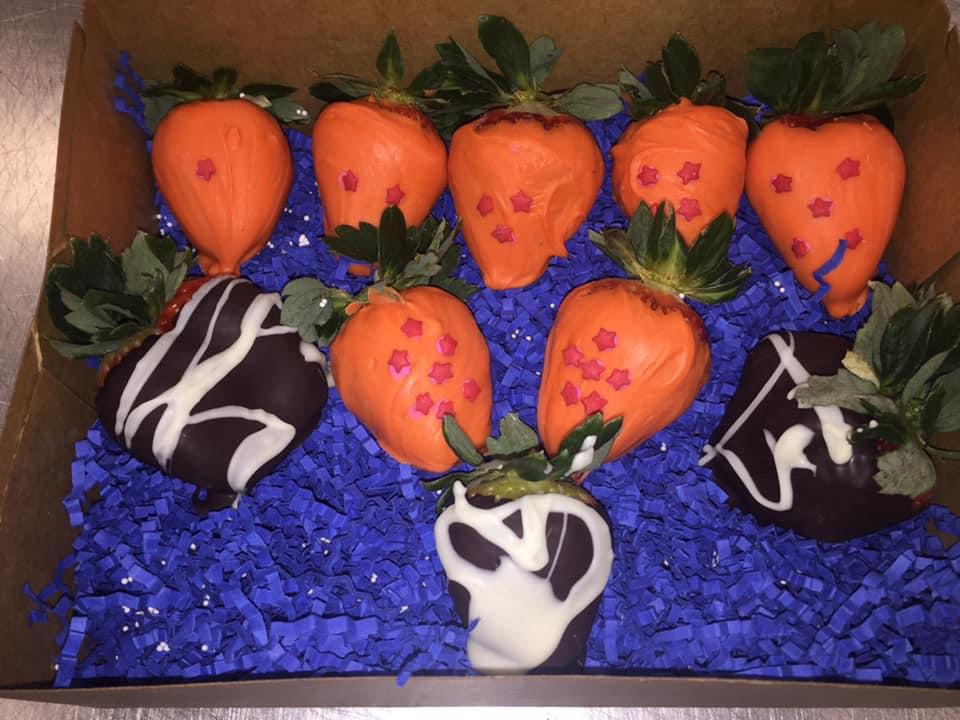 Dragonball Z Chocolate Covered Strawberries. My girlfriend made these for me for my birthday