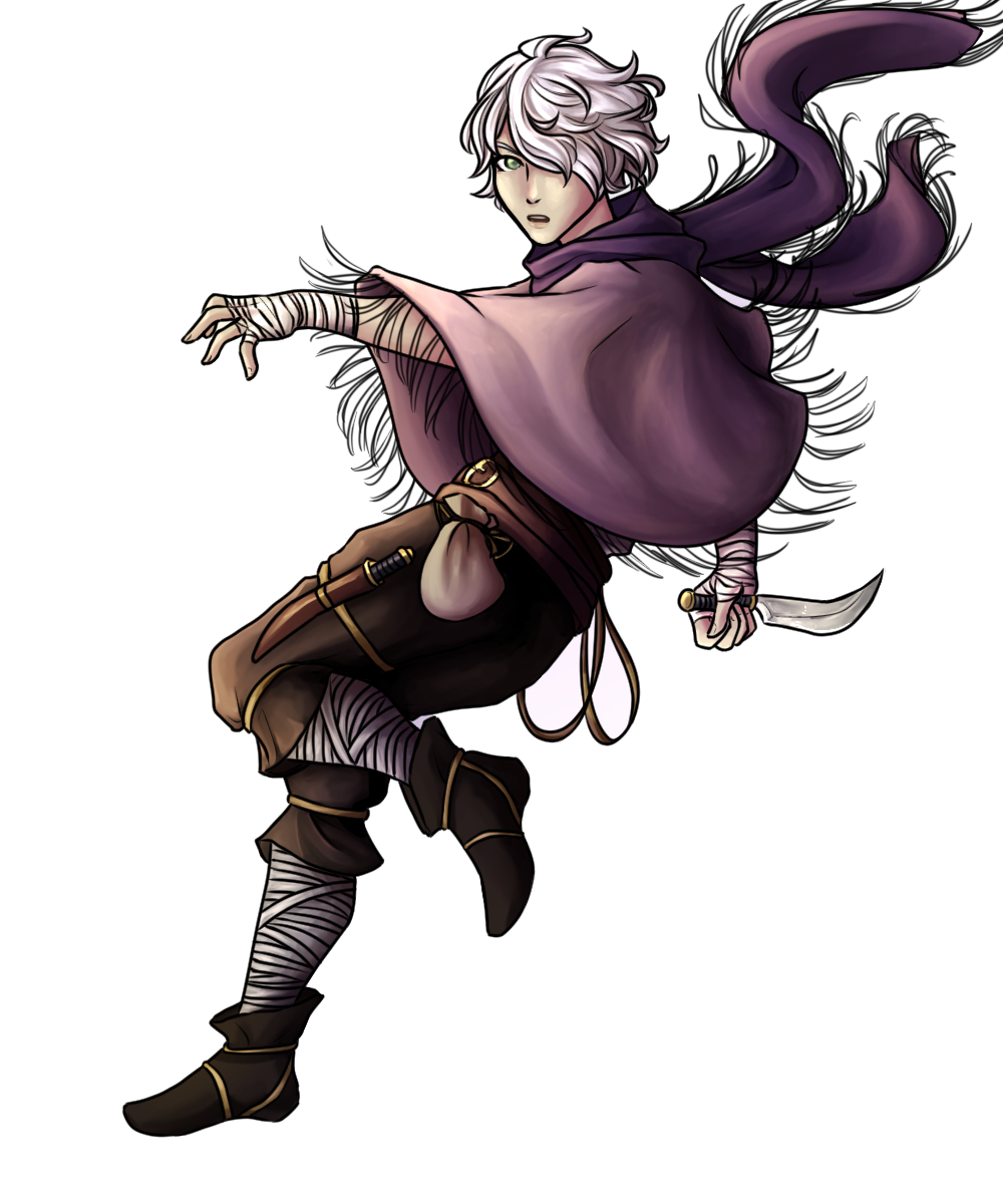 Octopath Leon Drawing #3 out of my Octopath Traveler series; Therion! This boi's coat ...