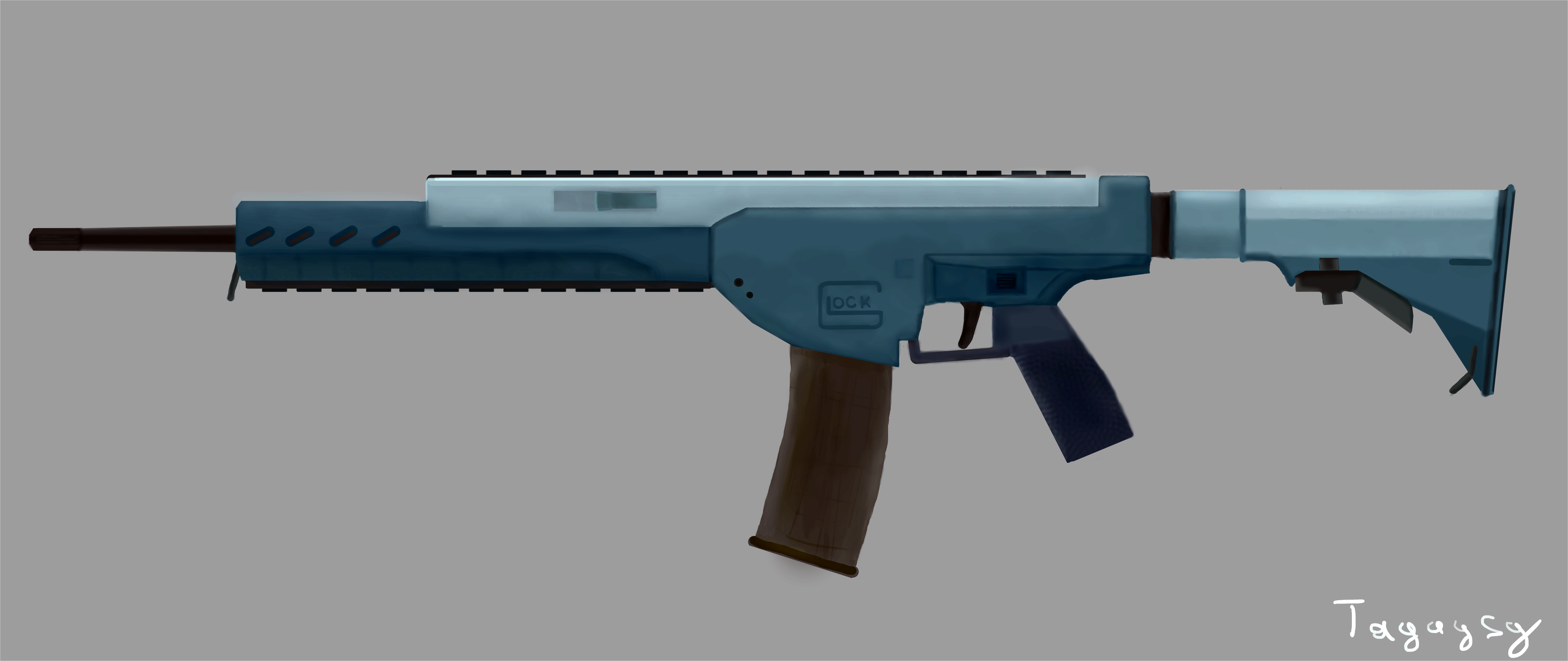 Drawing of Glock Carbine from patent | Scrolller