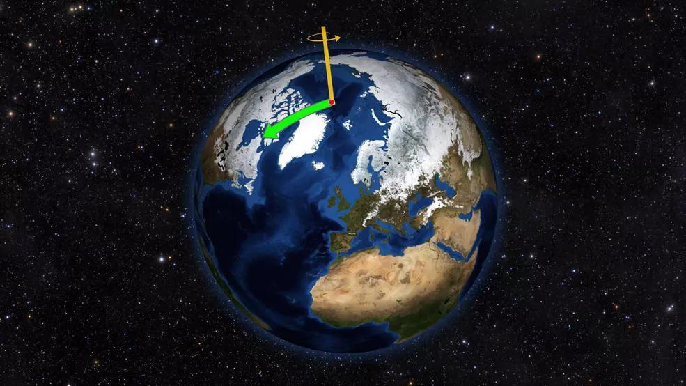 Earth's axis has shifted since the 1990s, thanks to climate change. As ...