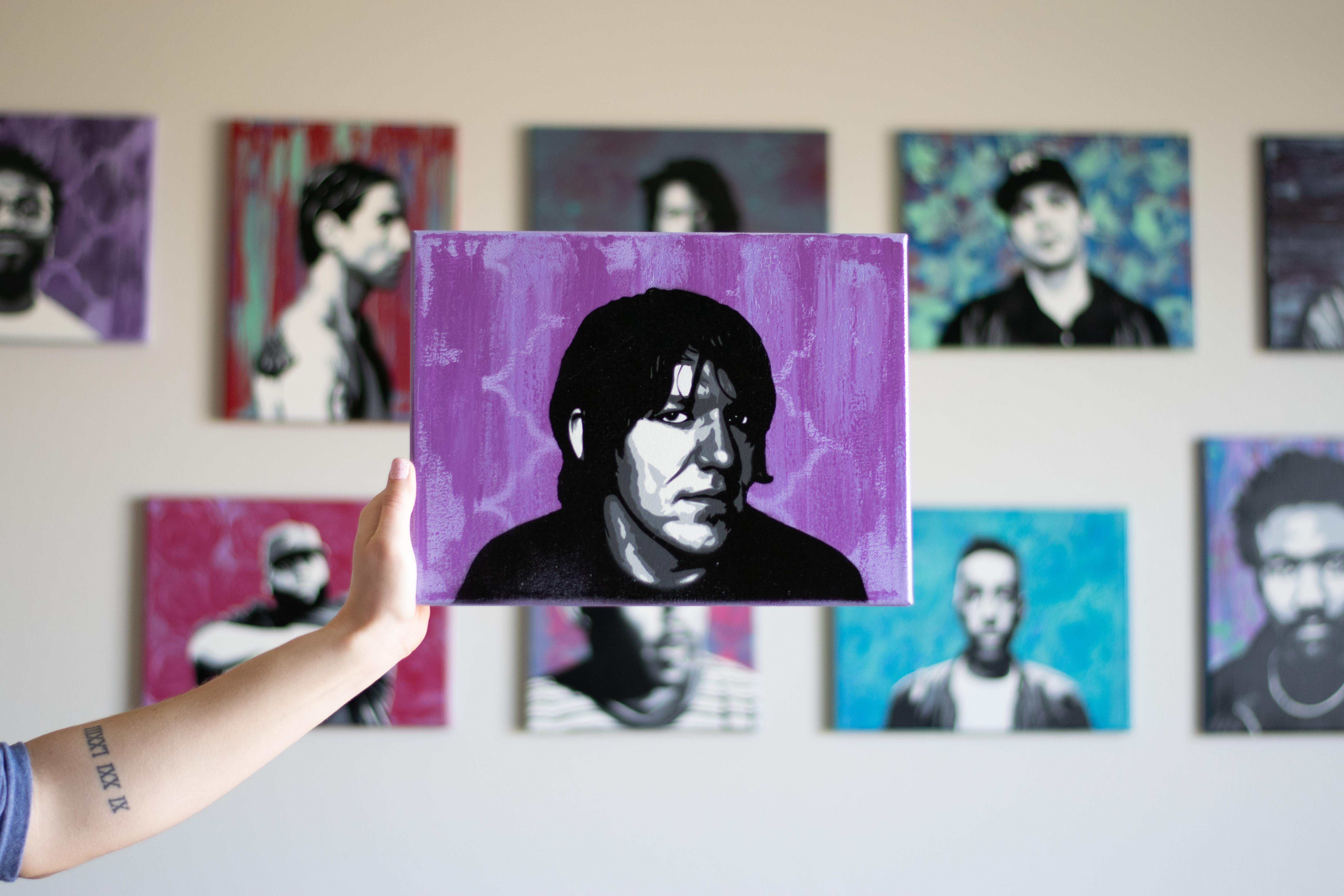 Elliot Smith, spray paint and stencils. | Scrolller